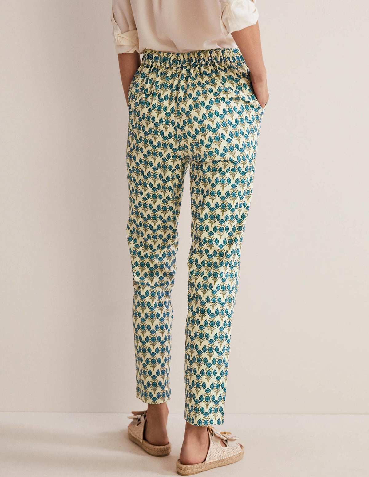 Pull On Pants-Chesapeake Bay, Poppy Geo - Image 4