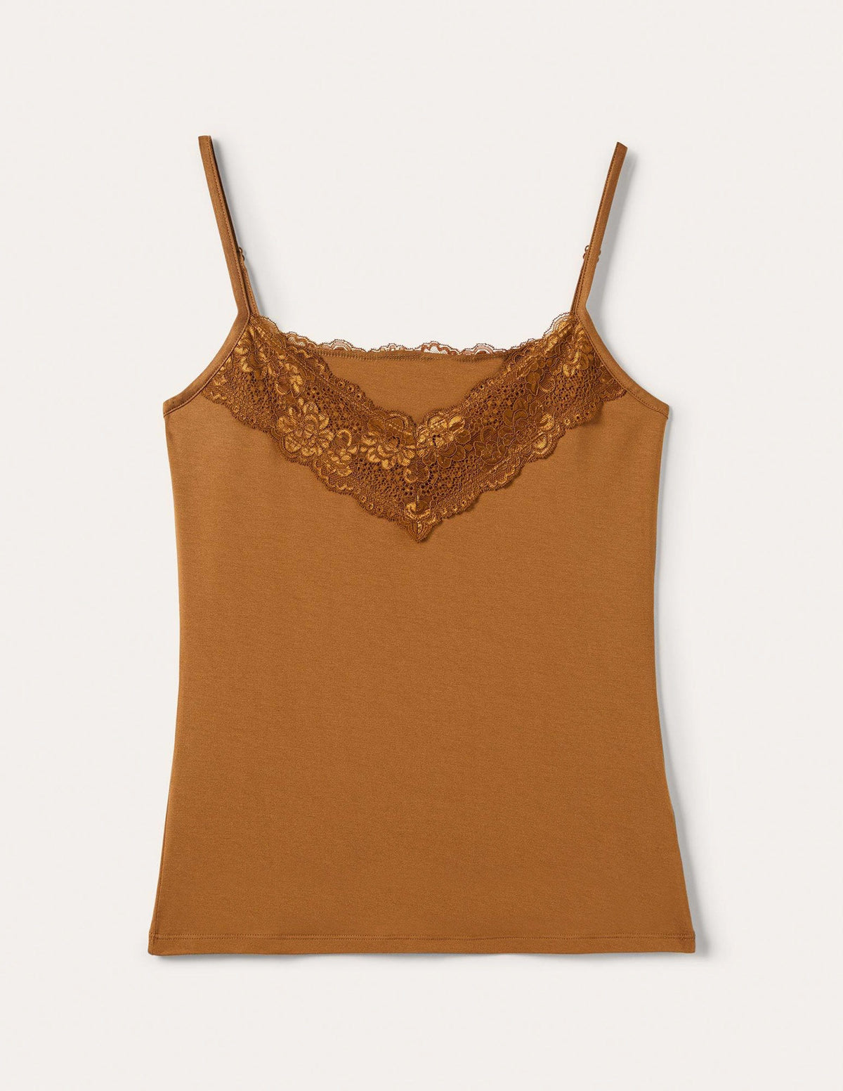Lace Cami Top-Medium Brown - Image 6