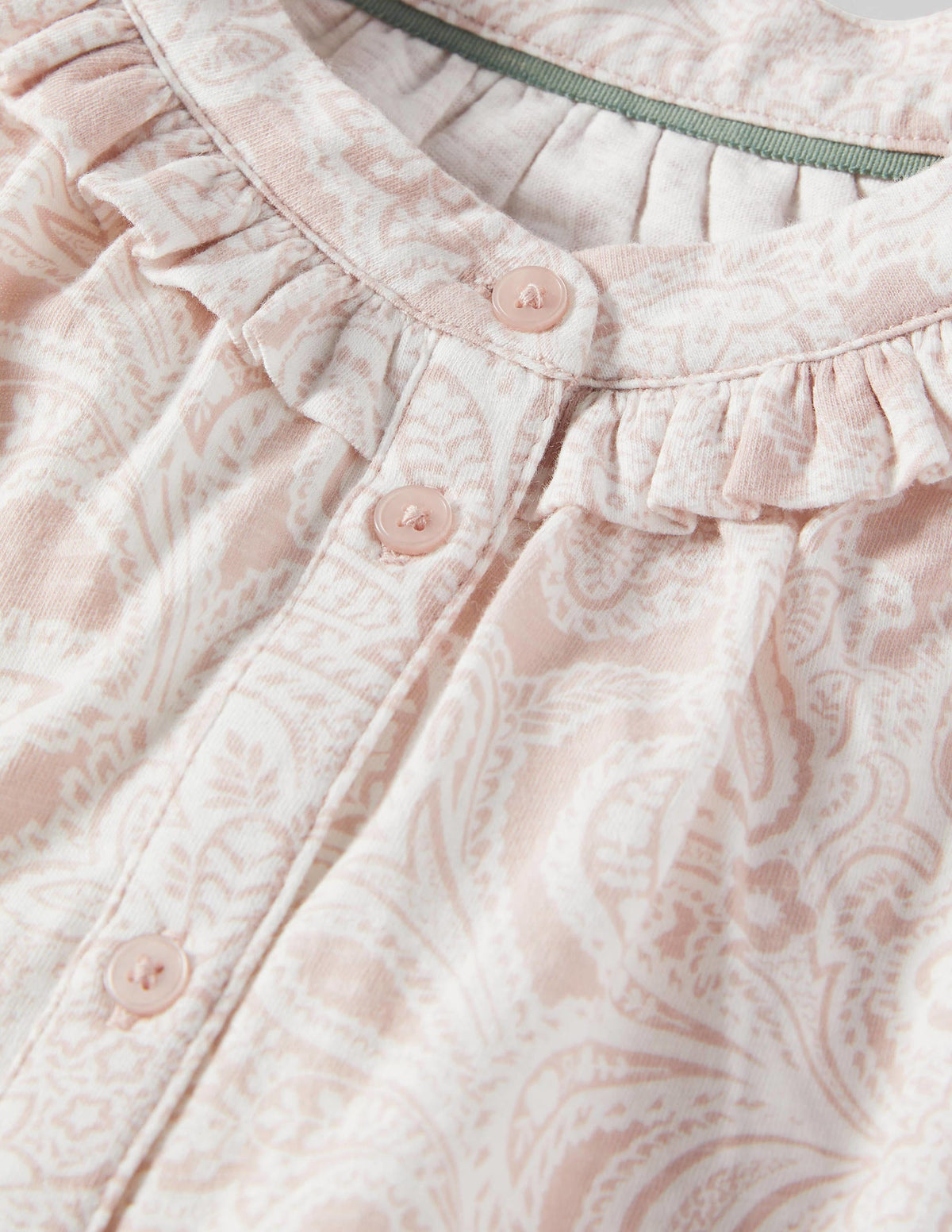 Frill Detail Grown On Shirt-Milkshake, Paisley Bud-6