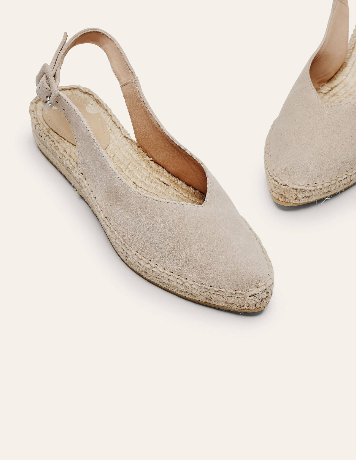Slingback Espadrille Sandals-Oatmeal - Image 3