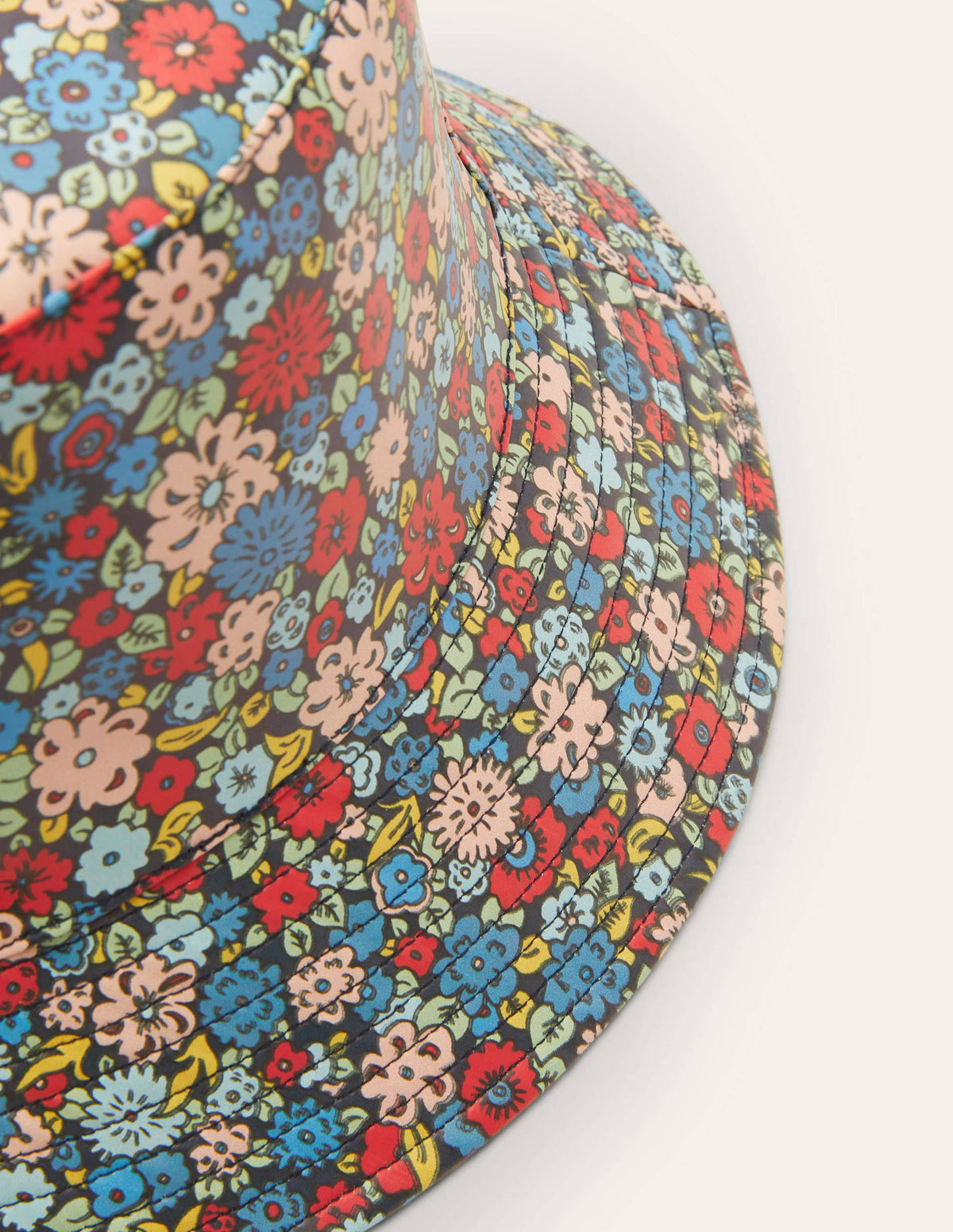 Waterproof Bucket Hat-French Navy, Floret Cluster - Image 2