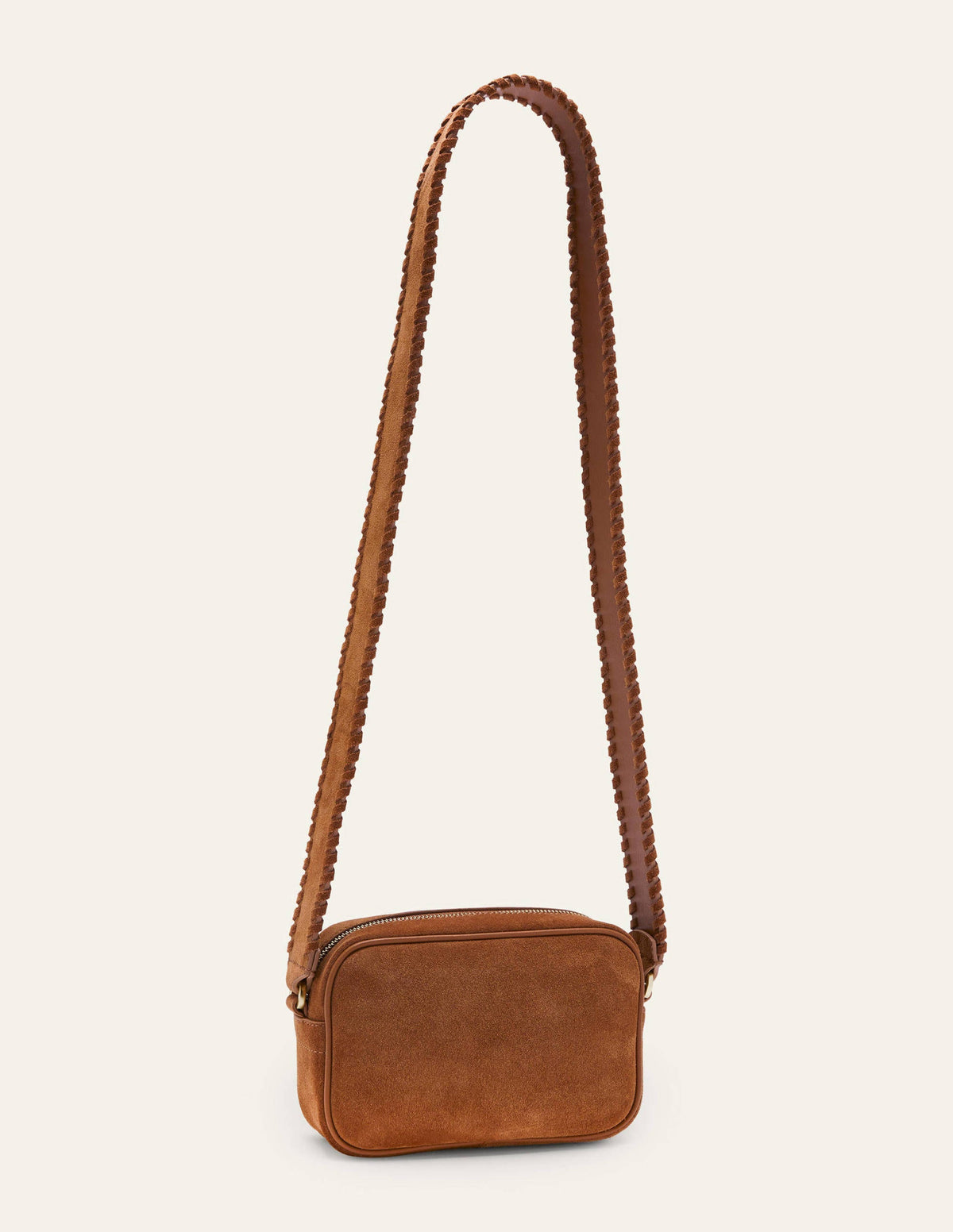 Stitch Detail Crossbody Bag-Tan - Image 3