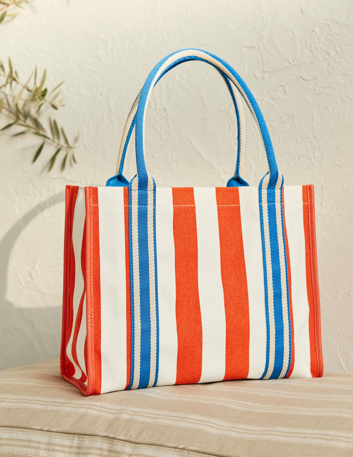 Tilda Canvas Tote Bag-Firecracker/Coastal Blue - Image 1