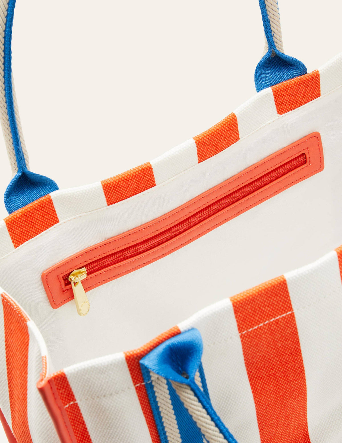 Tilda Canvas Tote Bag-Firecracker/Coastal Blue - Image 2