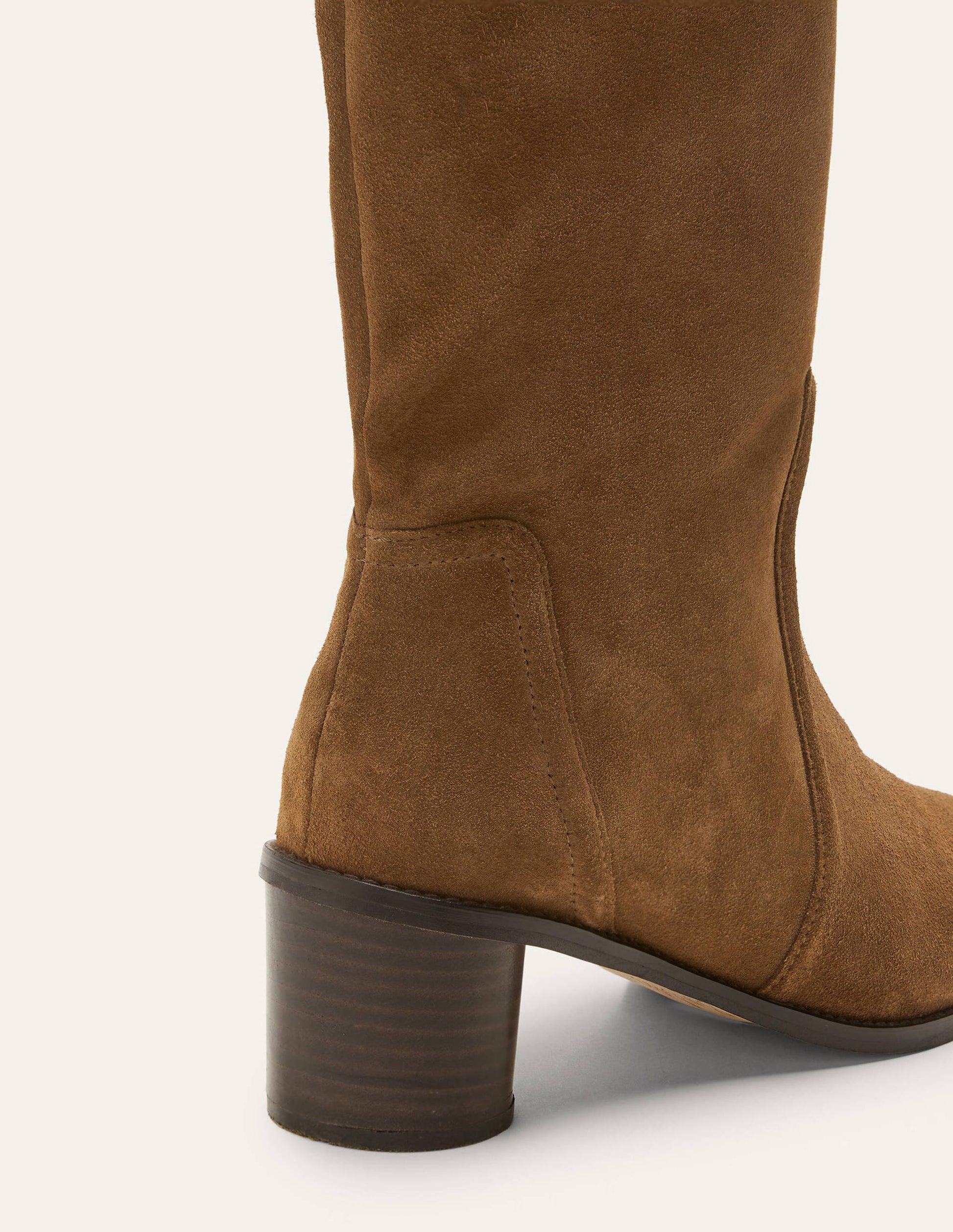 Suede Knee High Boots-Tobacco-4