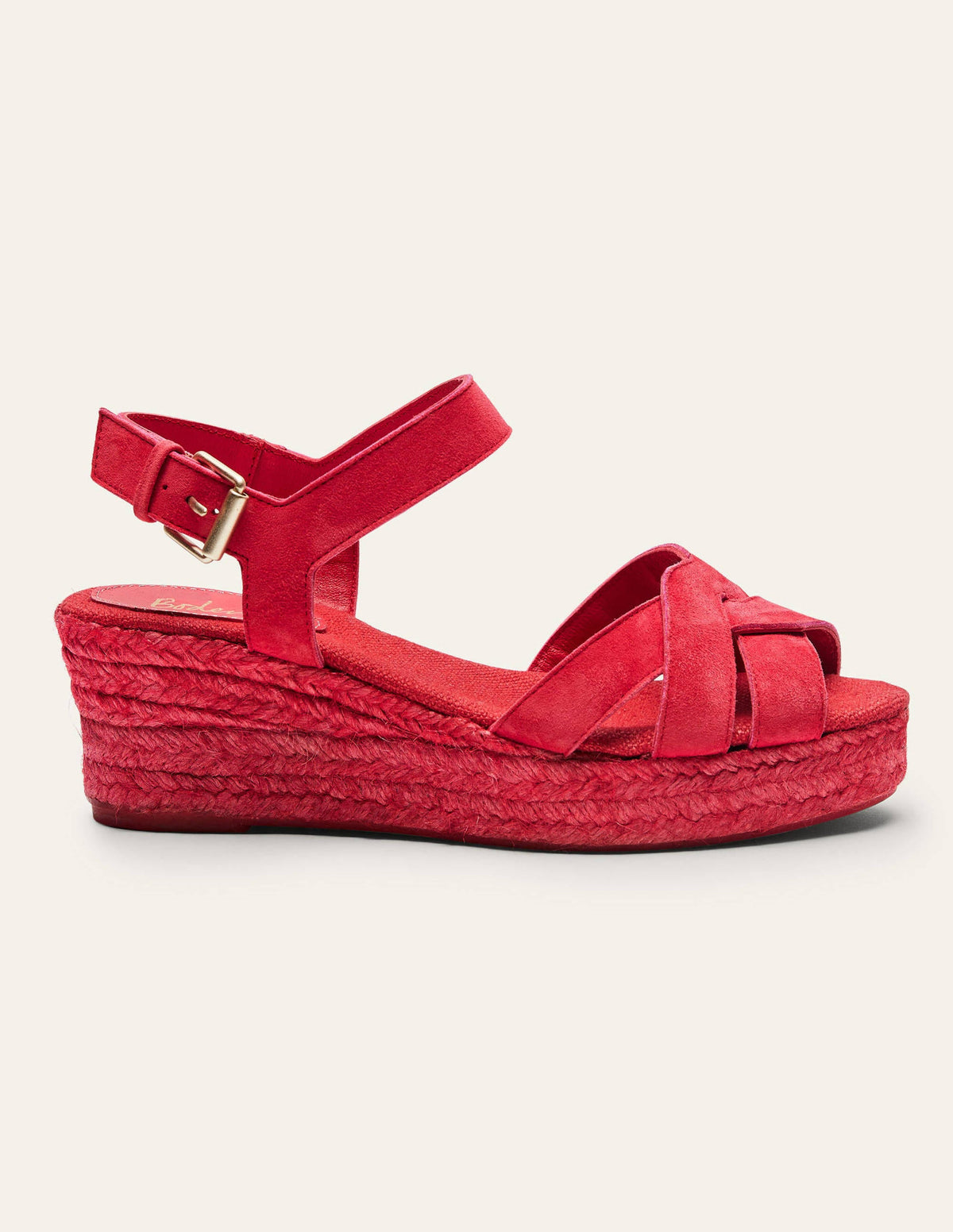 Geometric Espadrille Wedges-Bright Poppy - Image 2
