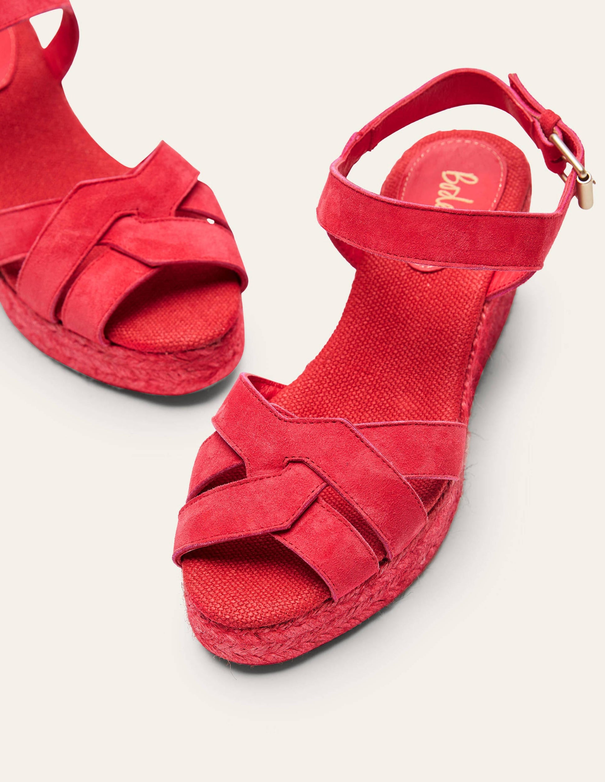 Geometric Espadrille Wedges-Bright Poppy-4