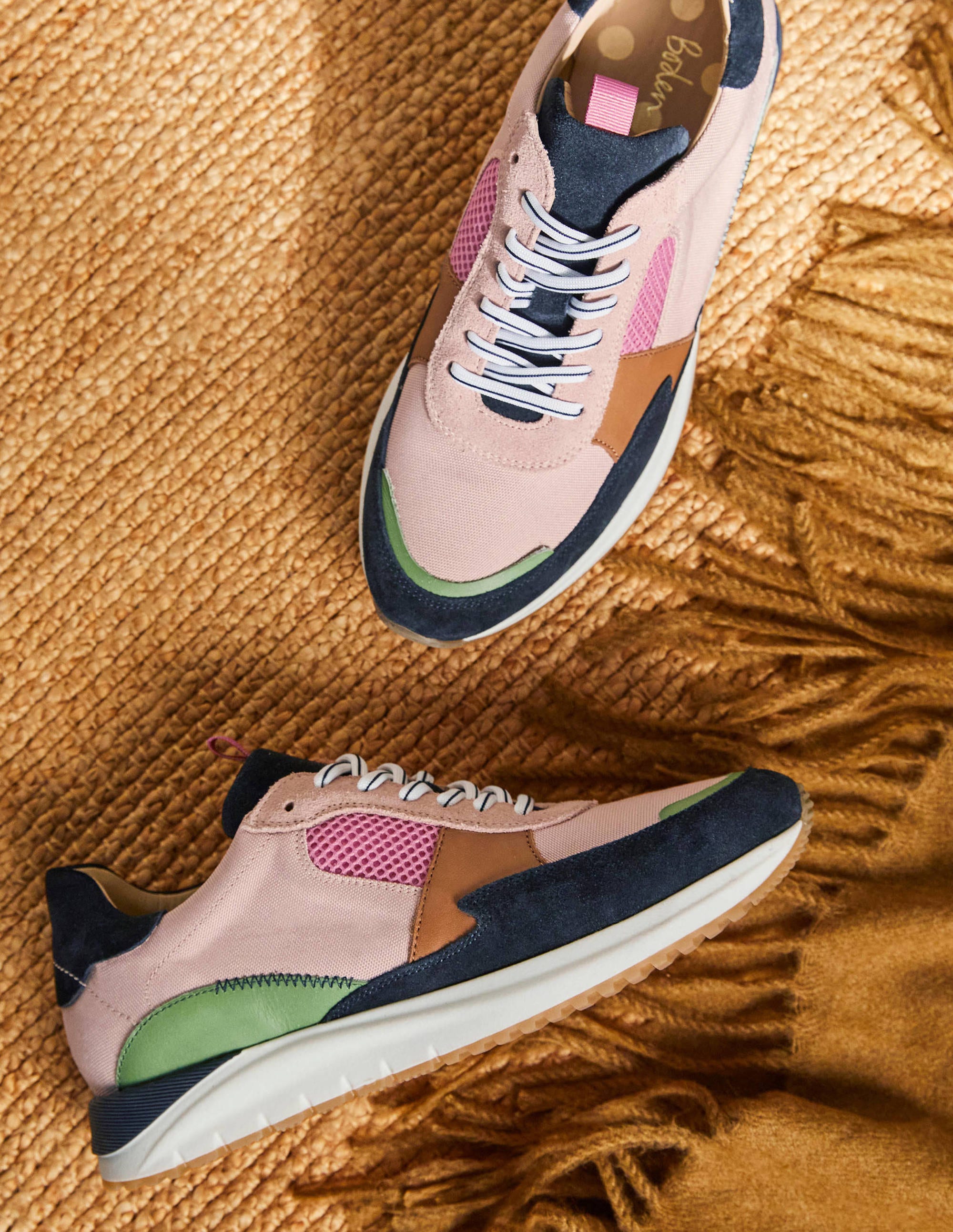 Colourblock Sneakers-Milkshake - Image 1