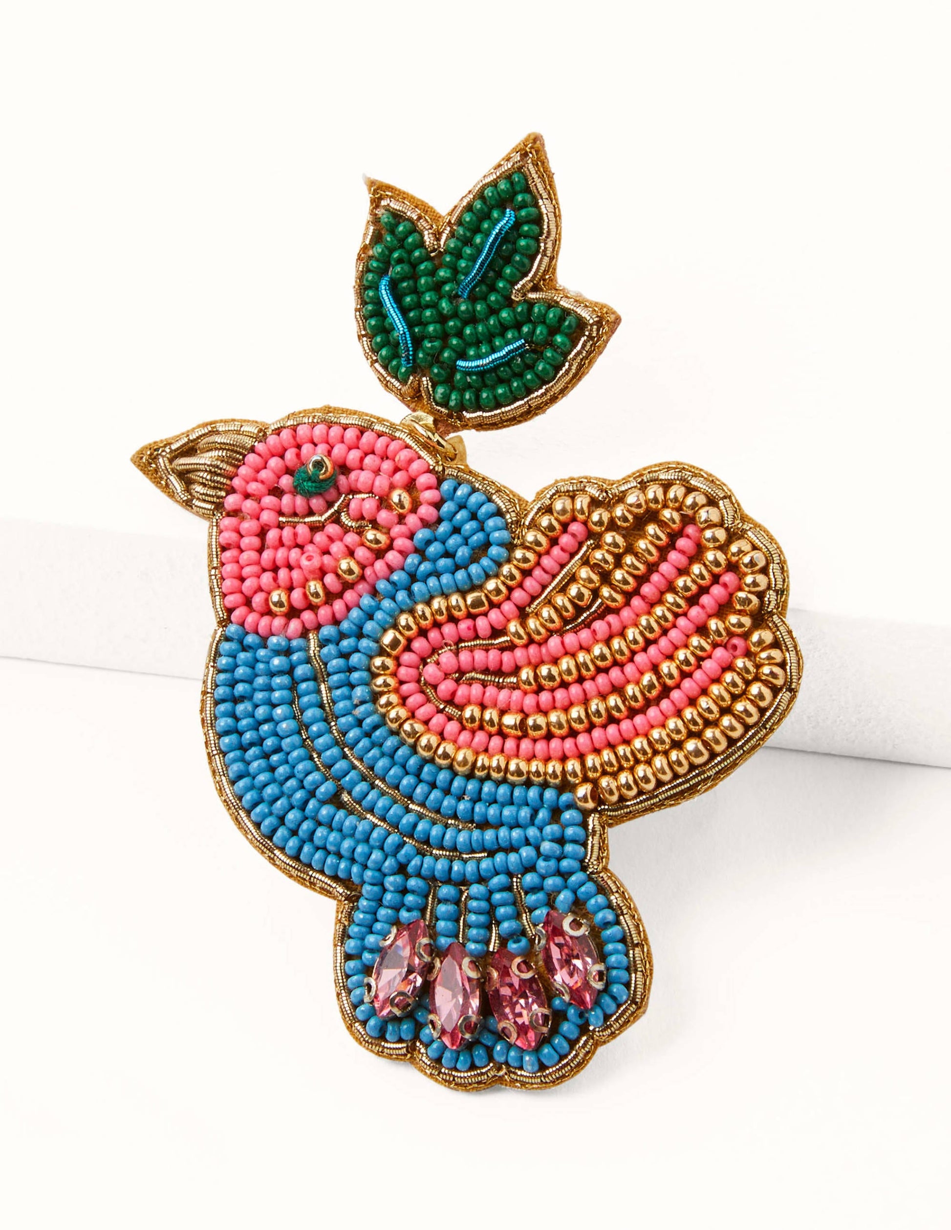 Beaded Earrings-Bird-2