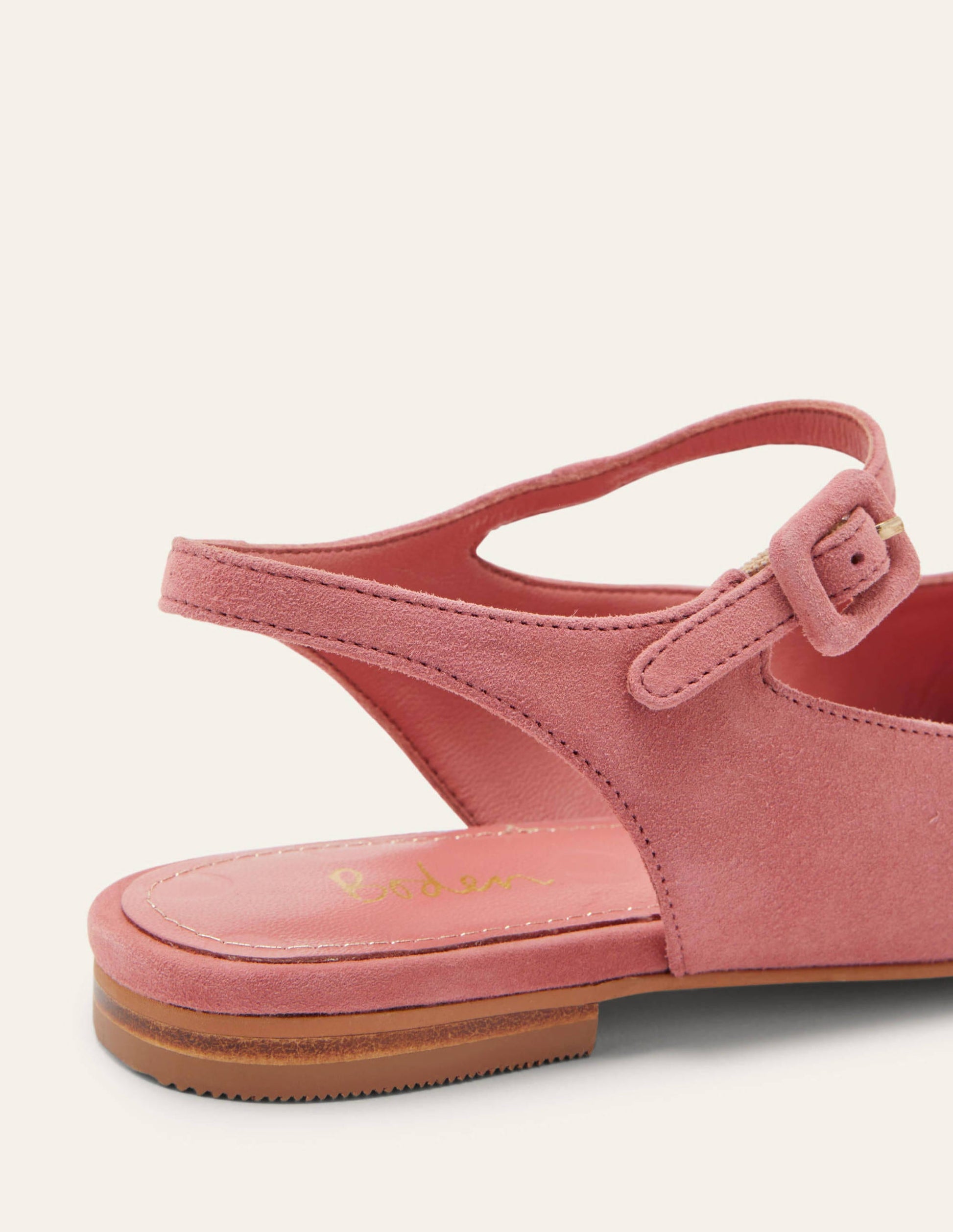 Square Toe Flat Slingbacks-Dusty Rose-3