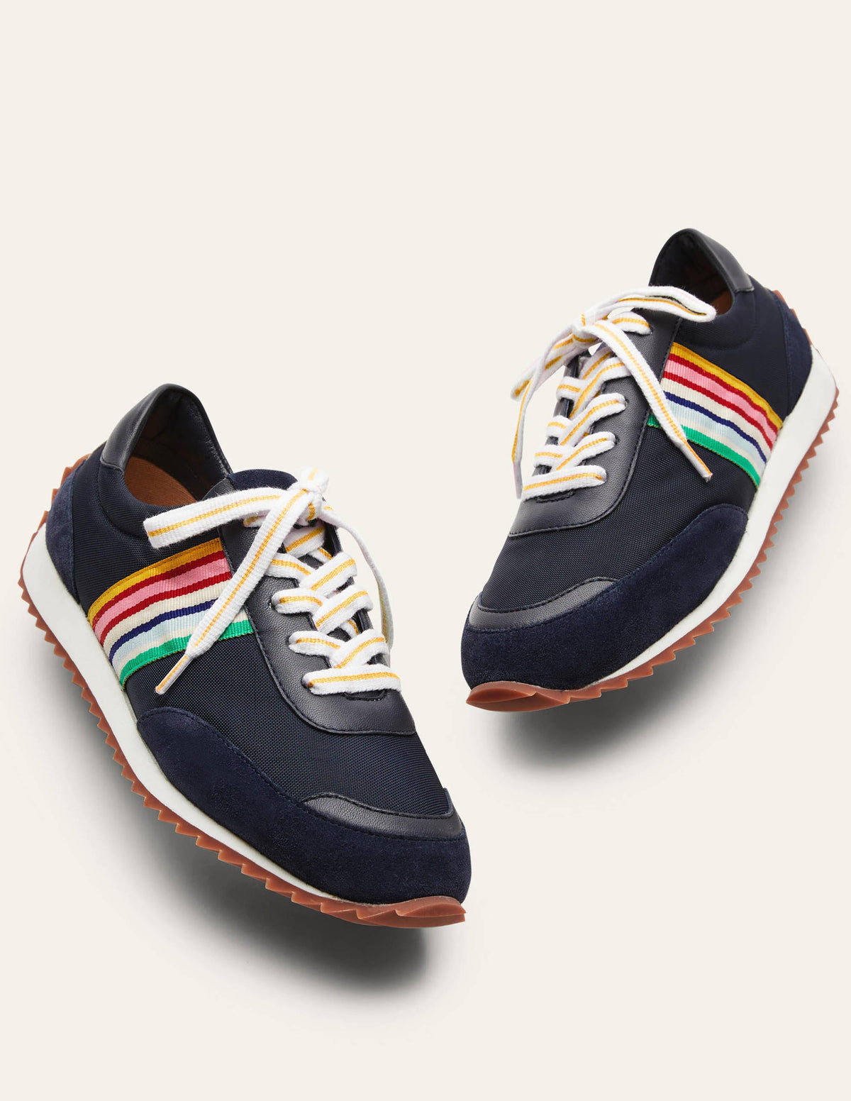Striped Runner Sneakers-Navy, Multi Stripe-3
