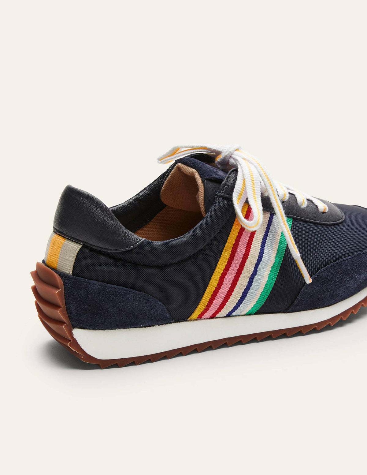 Striped Runner Sneakers-Navy, Multi Stripe - Image 4