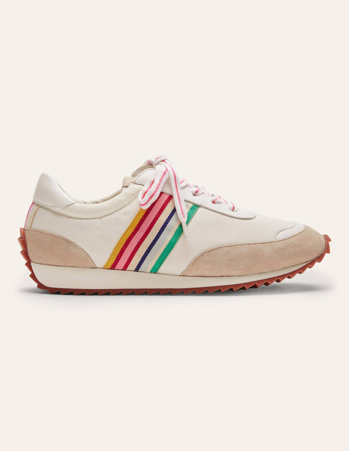 Striped Runner Sneakers-White, Multi Stripe - Image 2