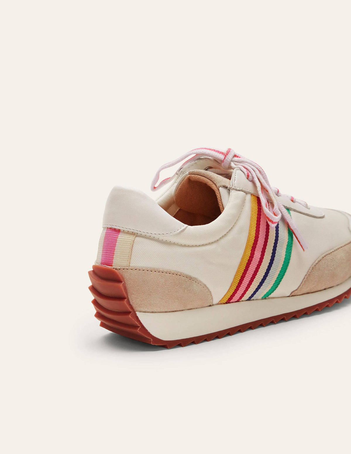 Striped Runner Sneakers-White, Multi Stripe - Image 4