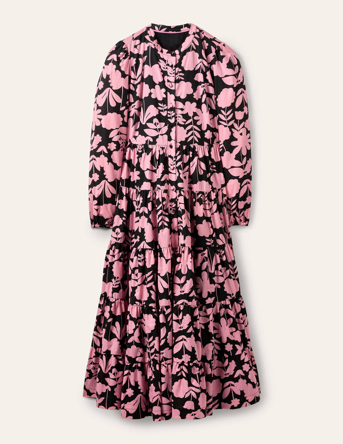 Multi Tiered Maxi Dress-Formica Pink, Flora Bloom - Image 6