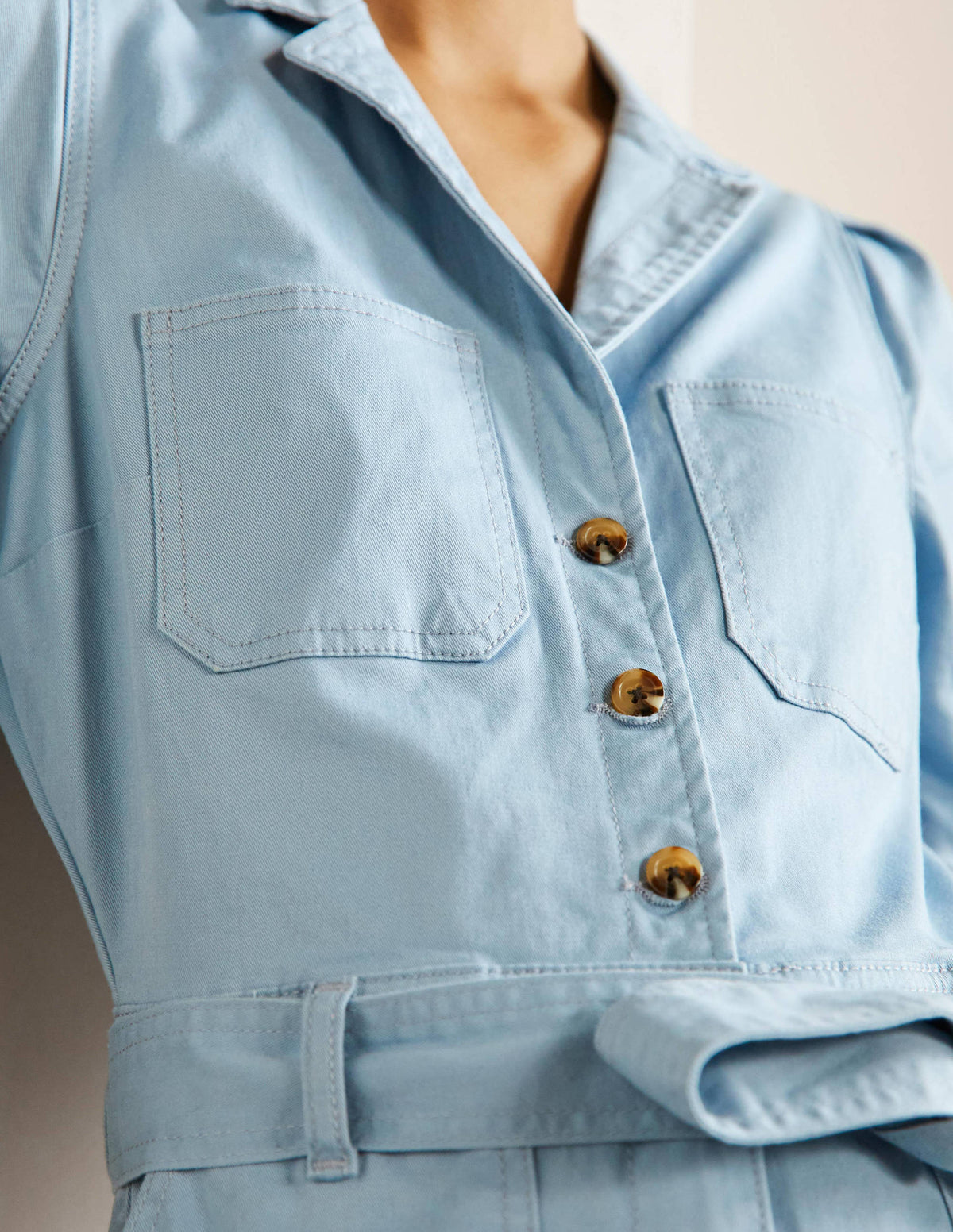 Puff Sleeve Jumpsuit-Breeze - Image 2