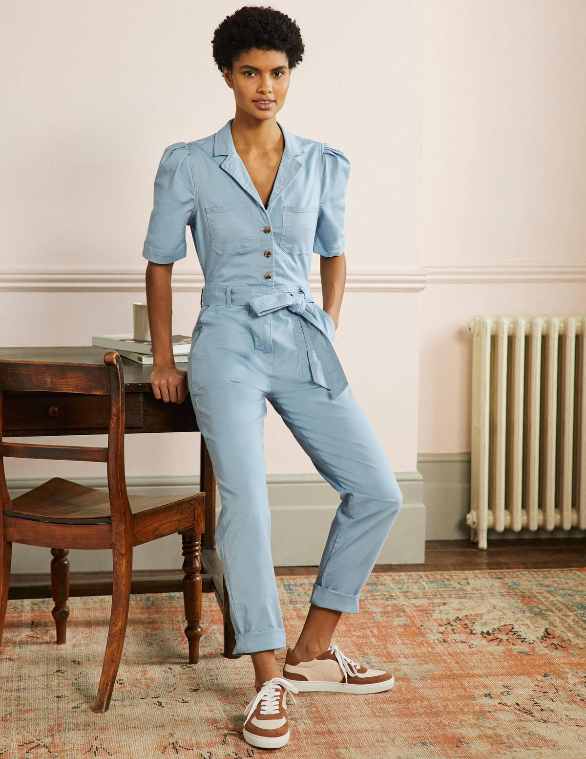 Puff Sleeve Jumpsuit-Breeze - Image 4