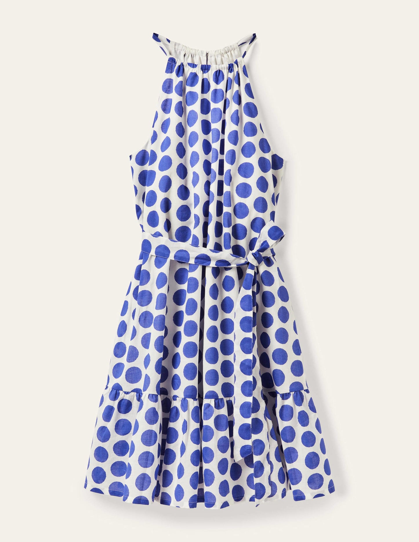 Ingrid Halterneck Dress-Atlantic Ocean, Ikat Spot