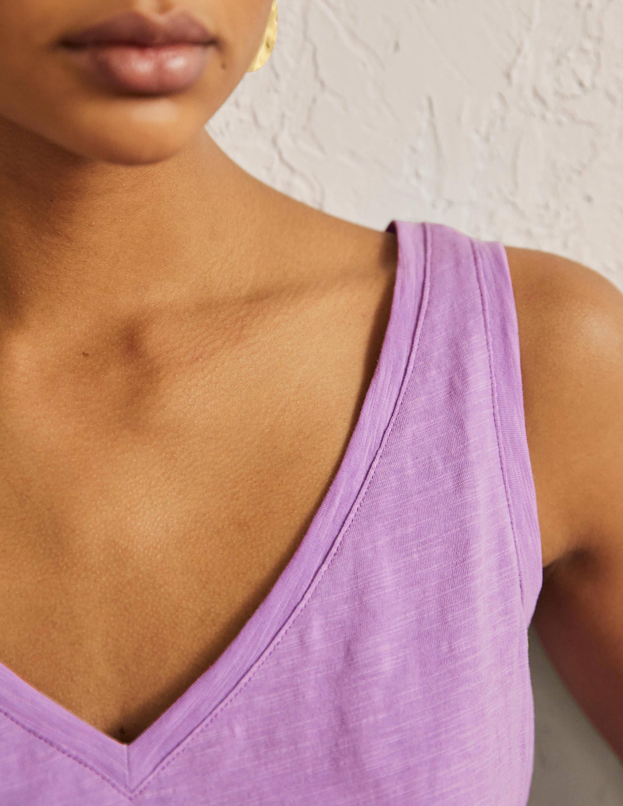Cotton Tank Top-African Violet - Image 2