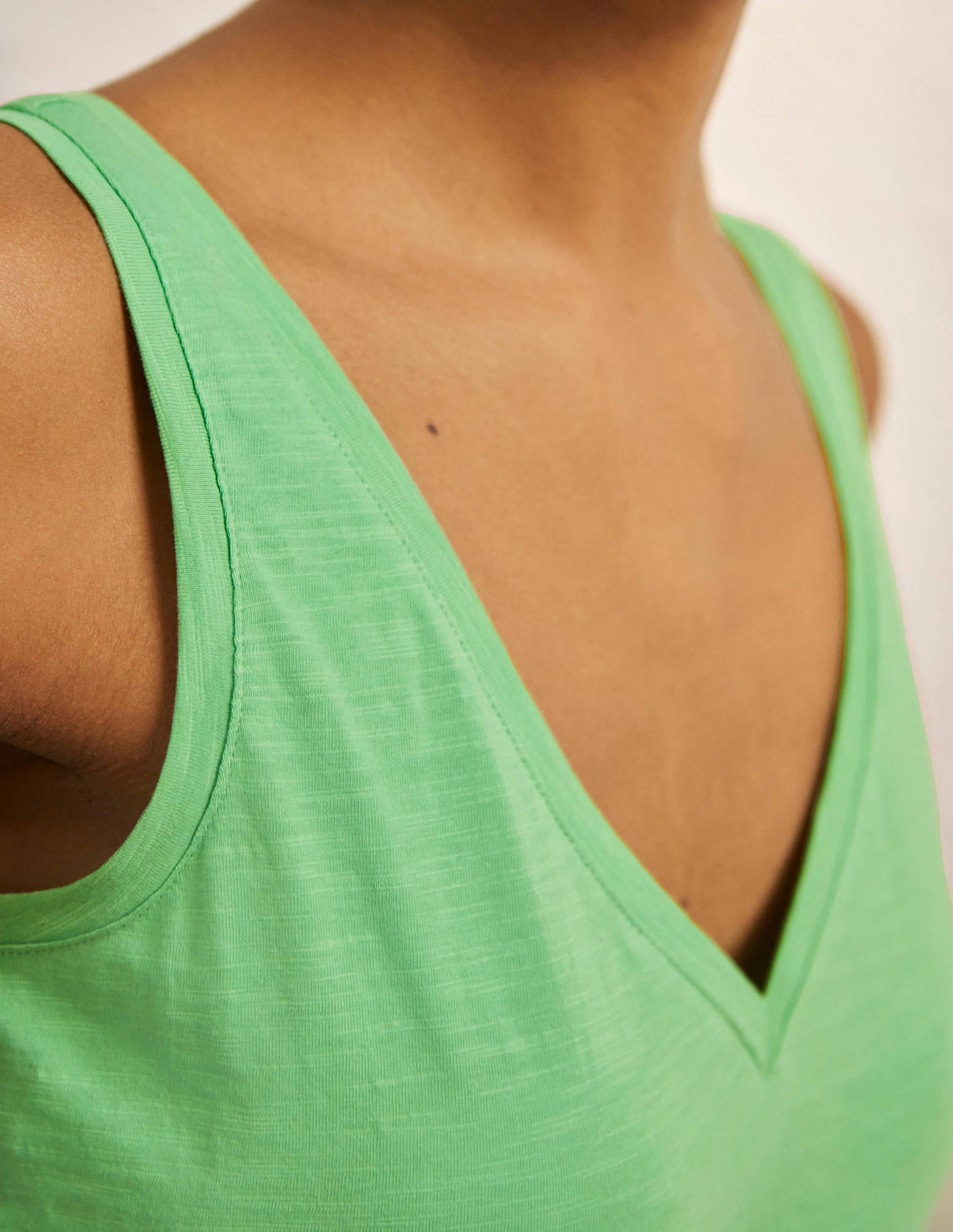 Cotton Tank Top-Zephyr Green-2