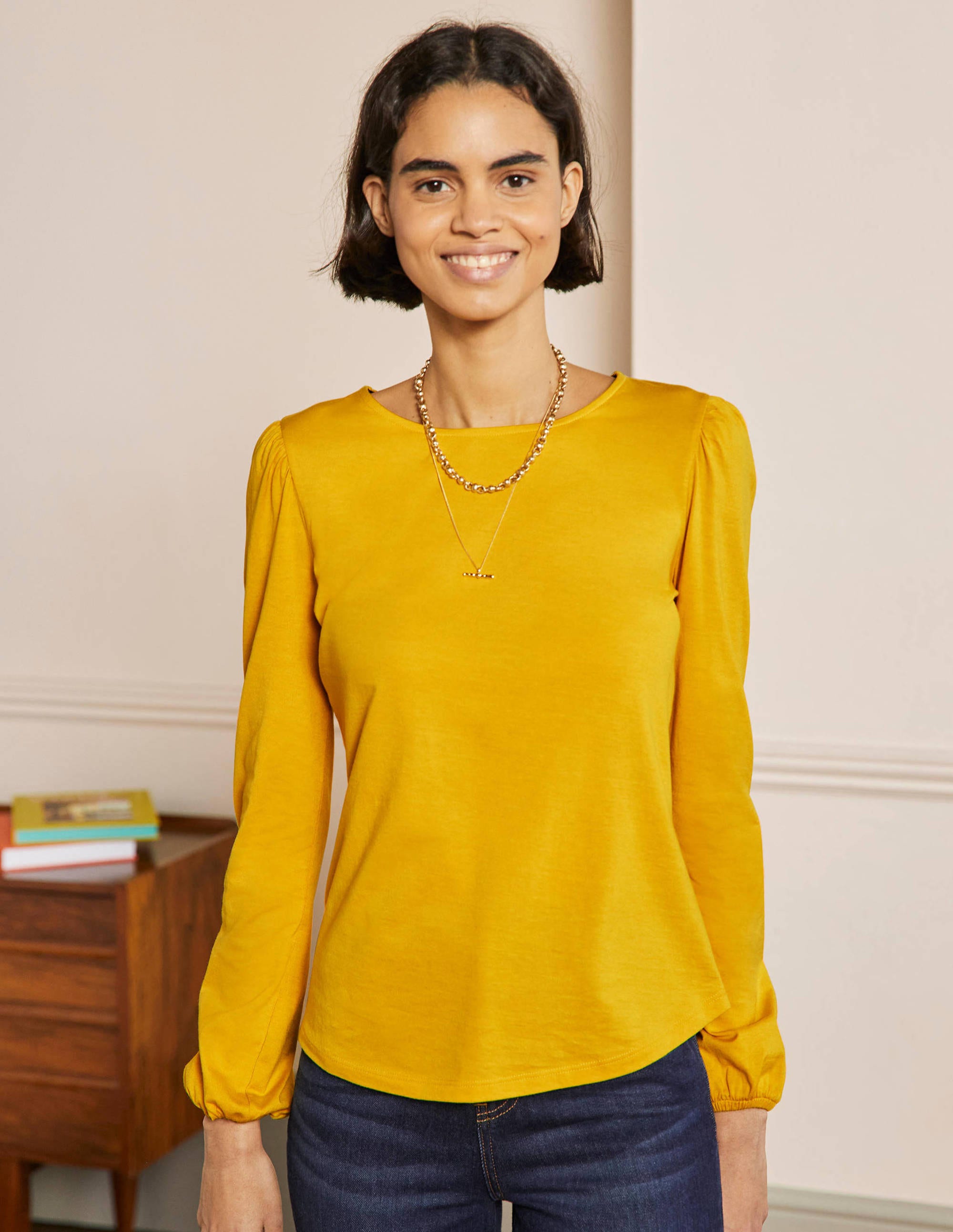 Supersoft Long Sleeve Top-Honeycomb - Image 1