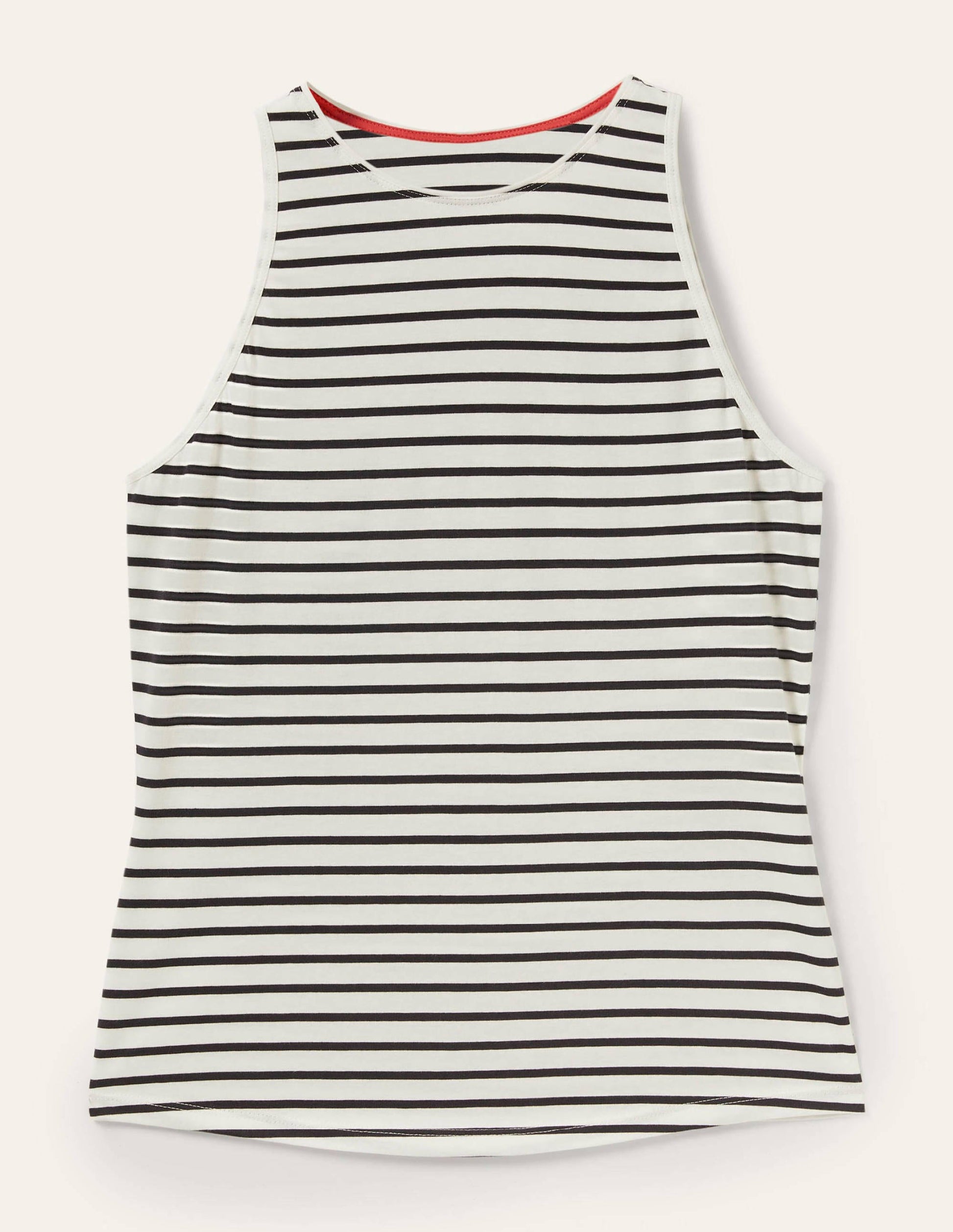 Supersoft Vest-Ivory / Navy Stripe-11