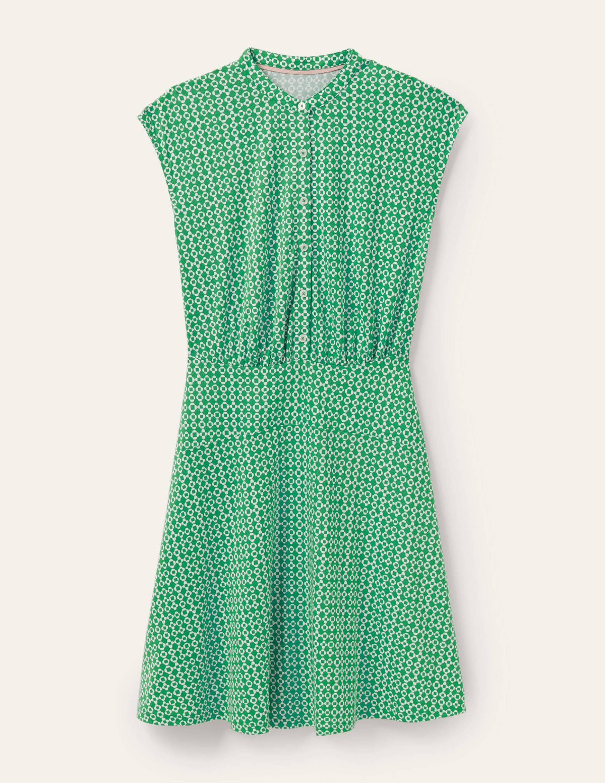 Easy Jersey Shirt Dress-Irish Green, Mosaic Square-5