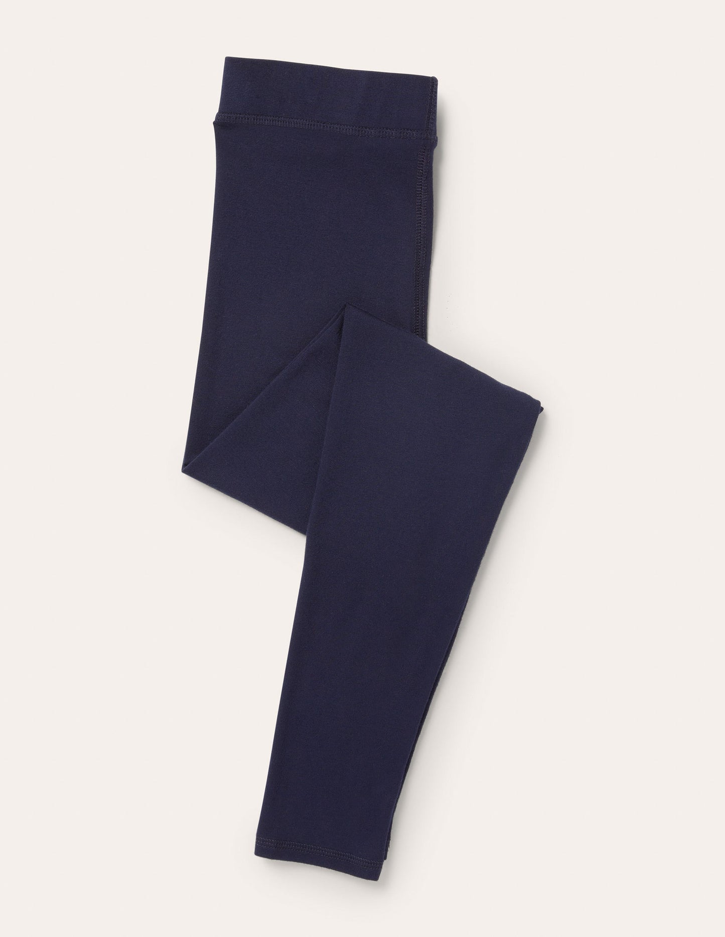 High Rise Jersey Leggings-Navy