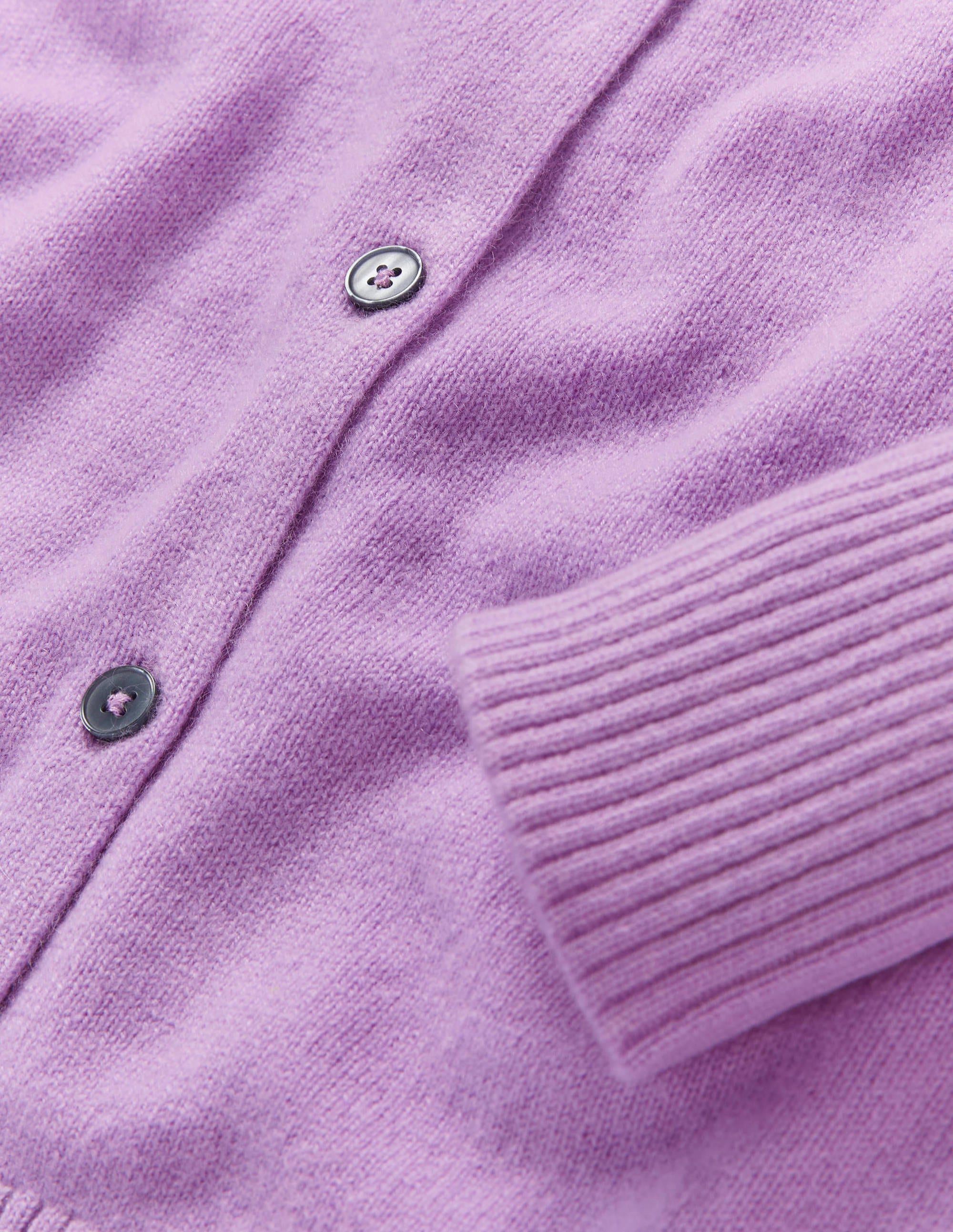 Cashmere Cardigan-African Violet - Image 5