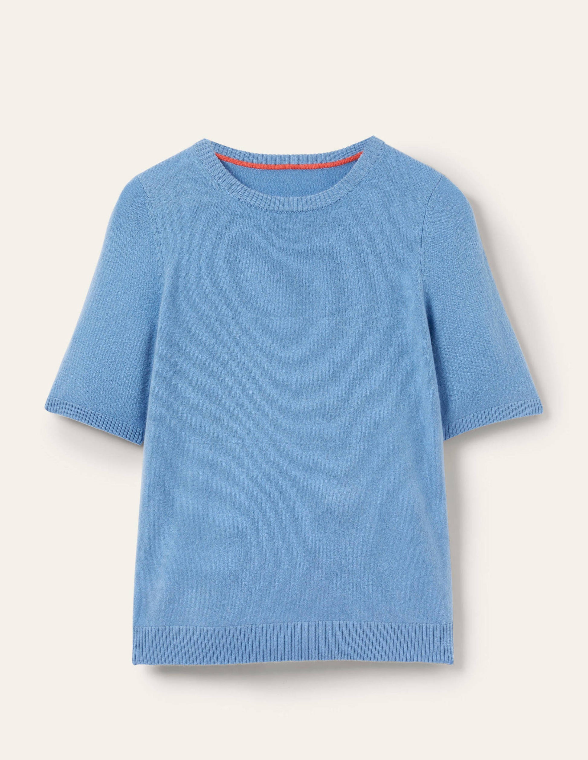 Cashmere Knitted Top-Riviera Blue-5