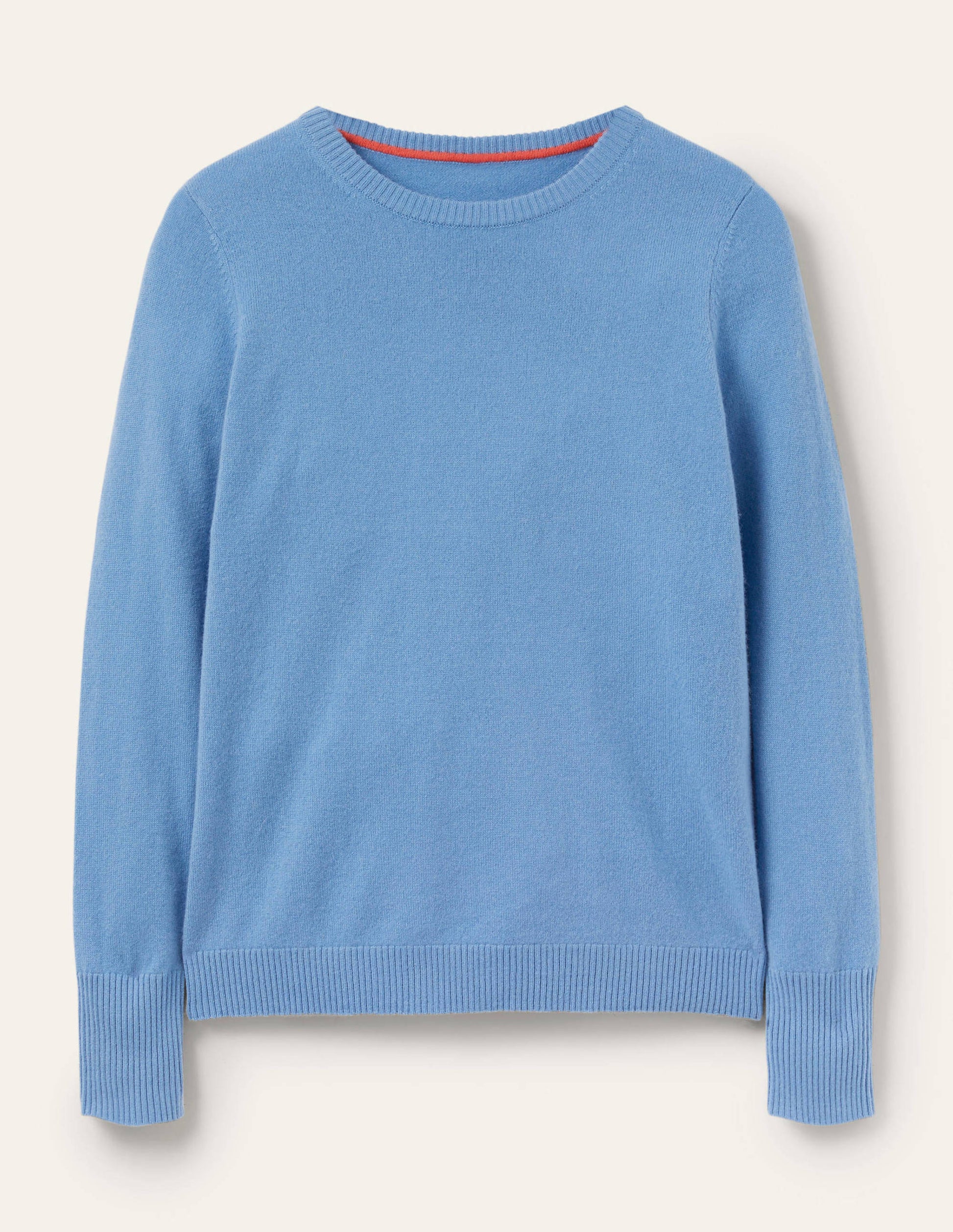 Cashmere Crew Neck Sweater-Riviera Blue-6