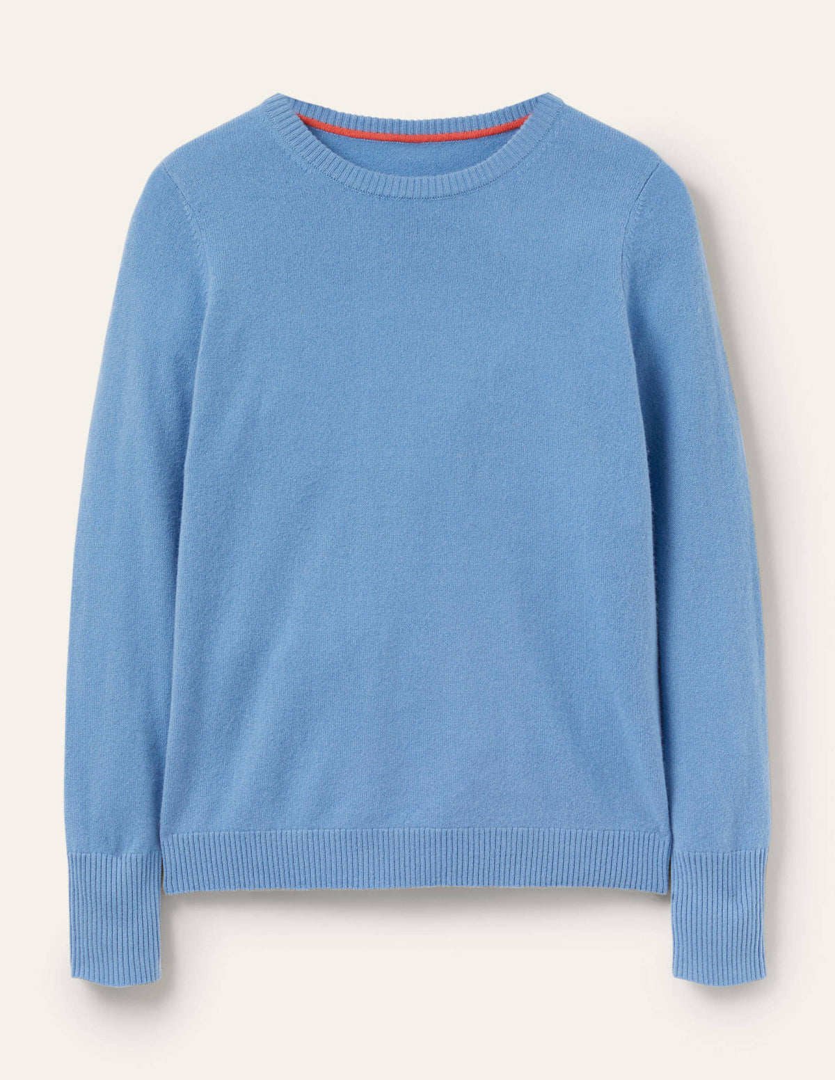 Cashmere Crew Neck Sweater-Riviera Blue - Image 6