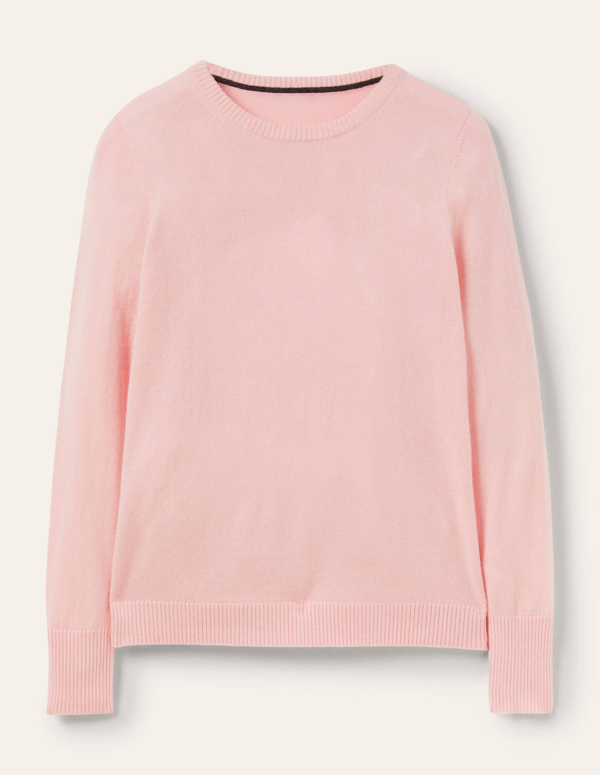 Cashmere Crew Neck Sweater-Pink Blush - Image 6