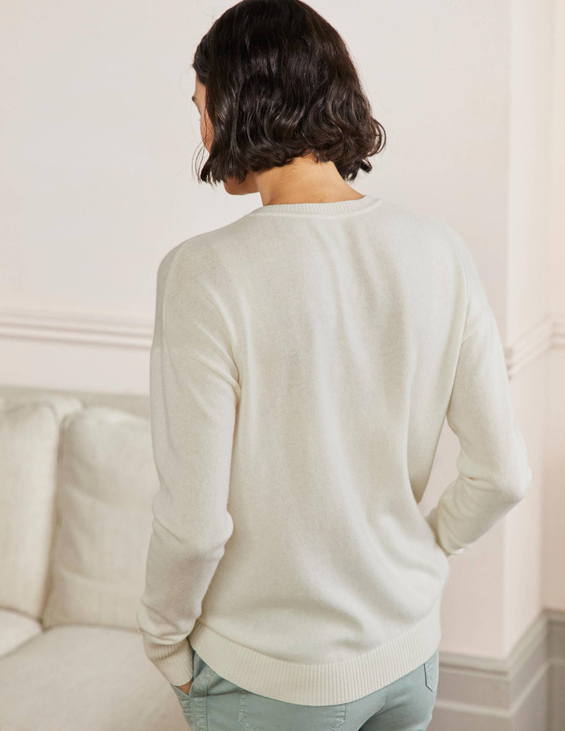 Margot Cashmere Sweater-Ivory, Strawberry-3
