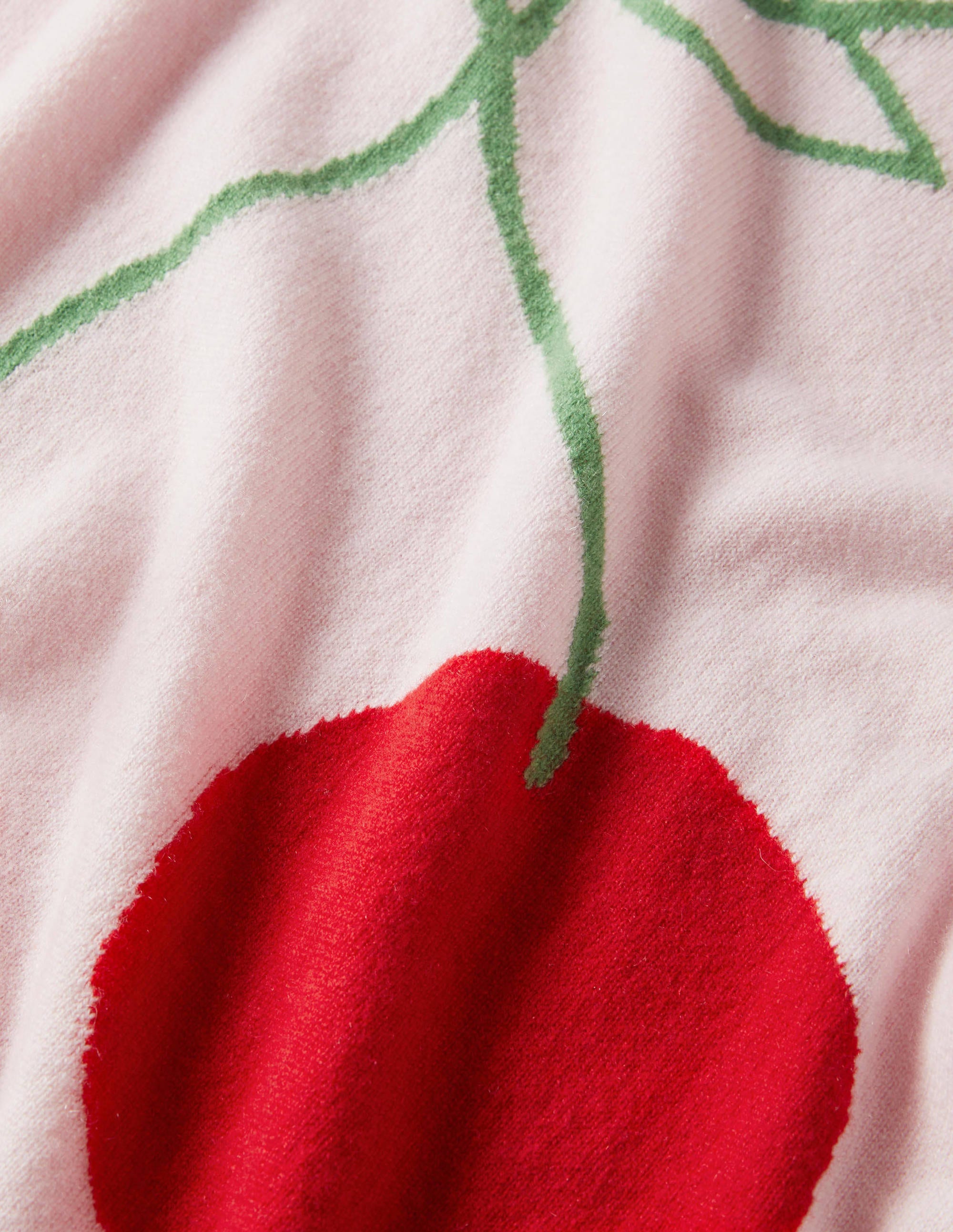 Margot Cashmere Sweater-Milkshake, Cherry - Image 5
