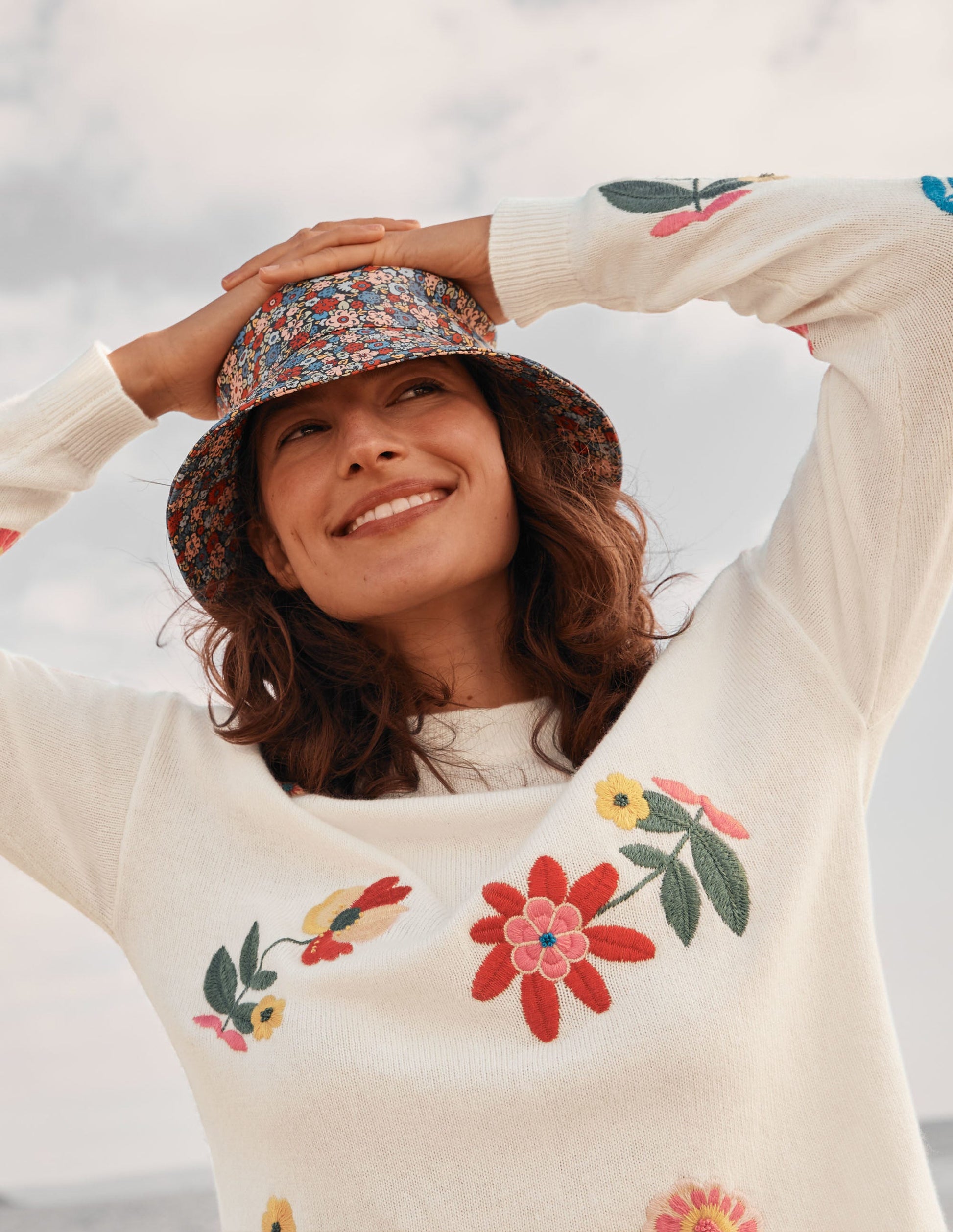 Relaxed Embroidered Sweater-Ivory-7