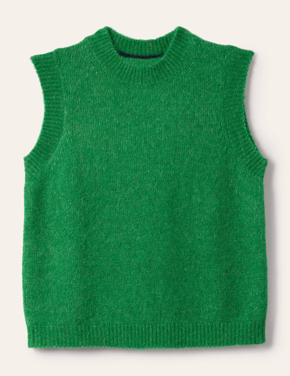 Fluffy Sweater Vest-Irish Green-5