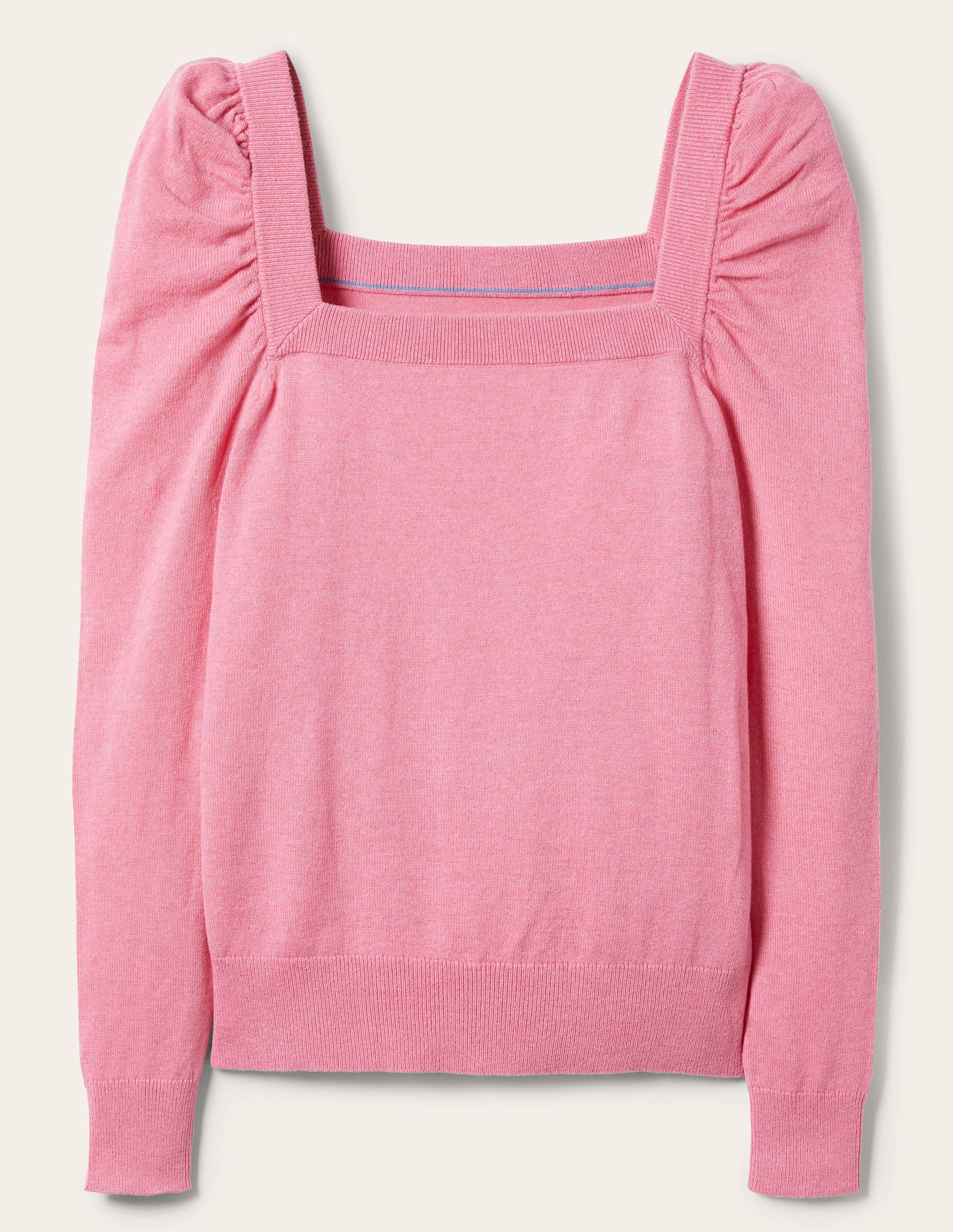 Square Neck Sweater-Posy Pink - Image 5