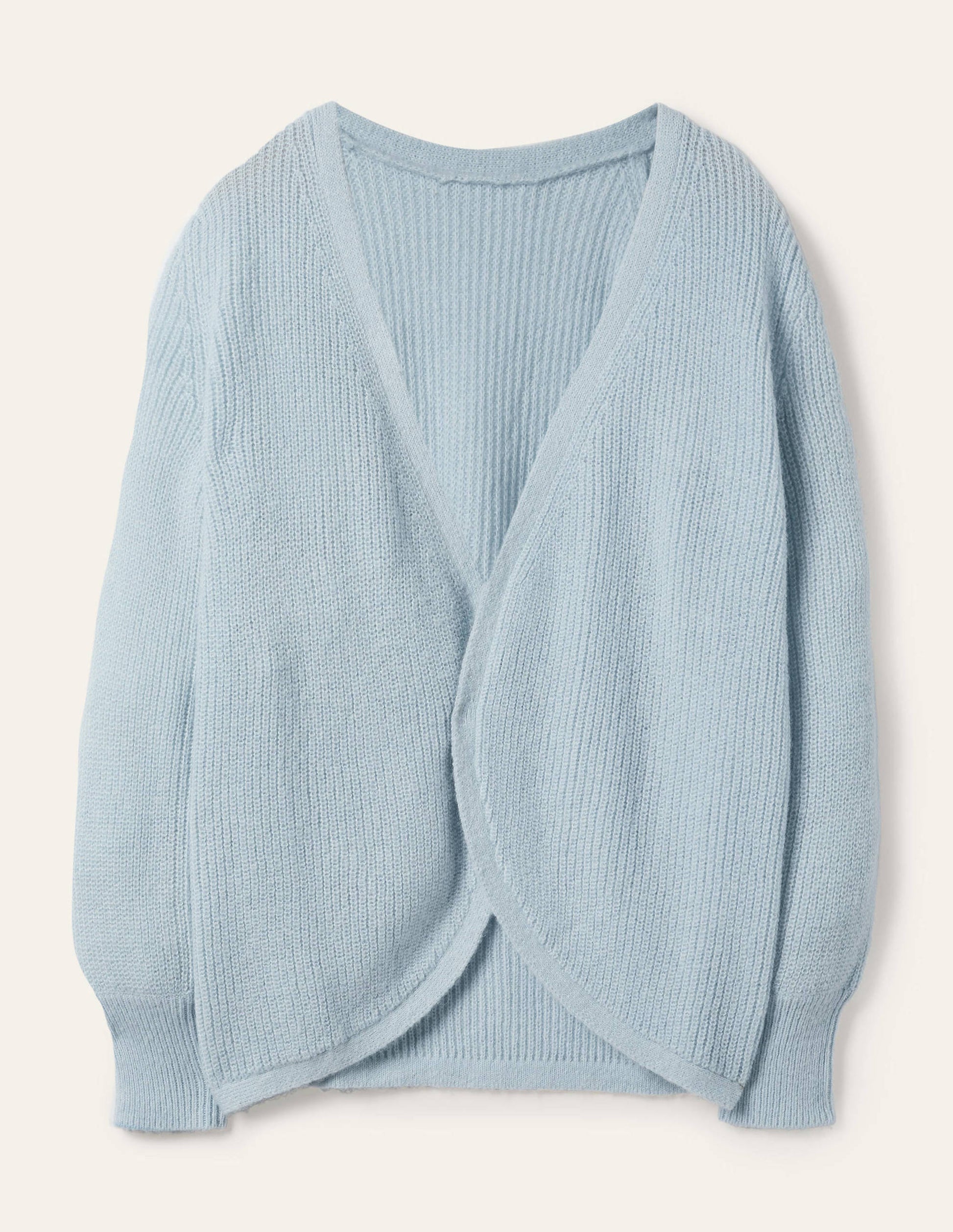 Relaxed Fluffy Cardigan-Dawn Sky-6