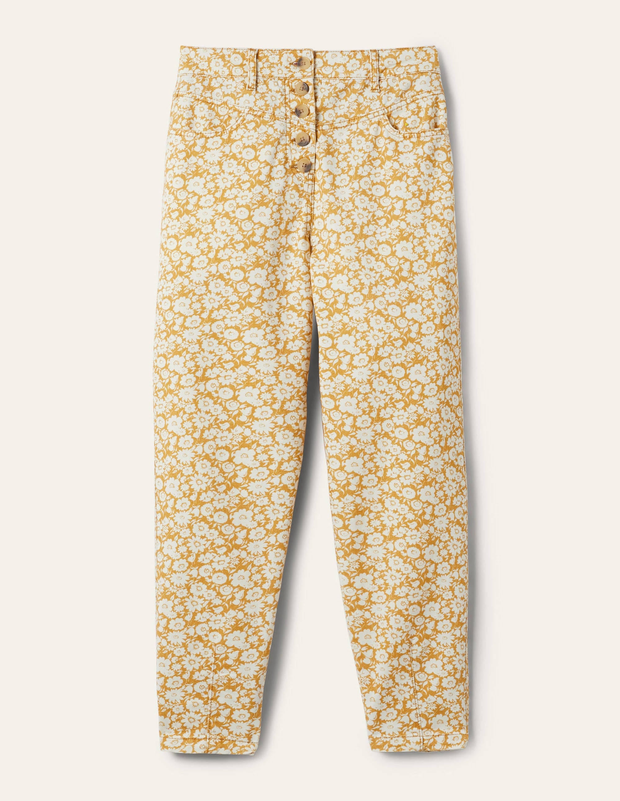 Tapered Chino Pants-Brioche, Elegant Bloom - Image 5