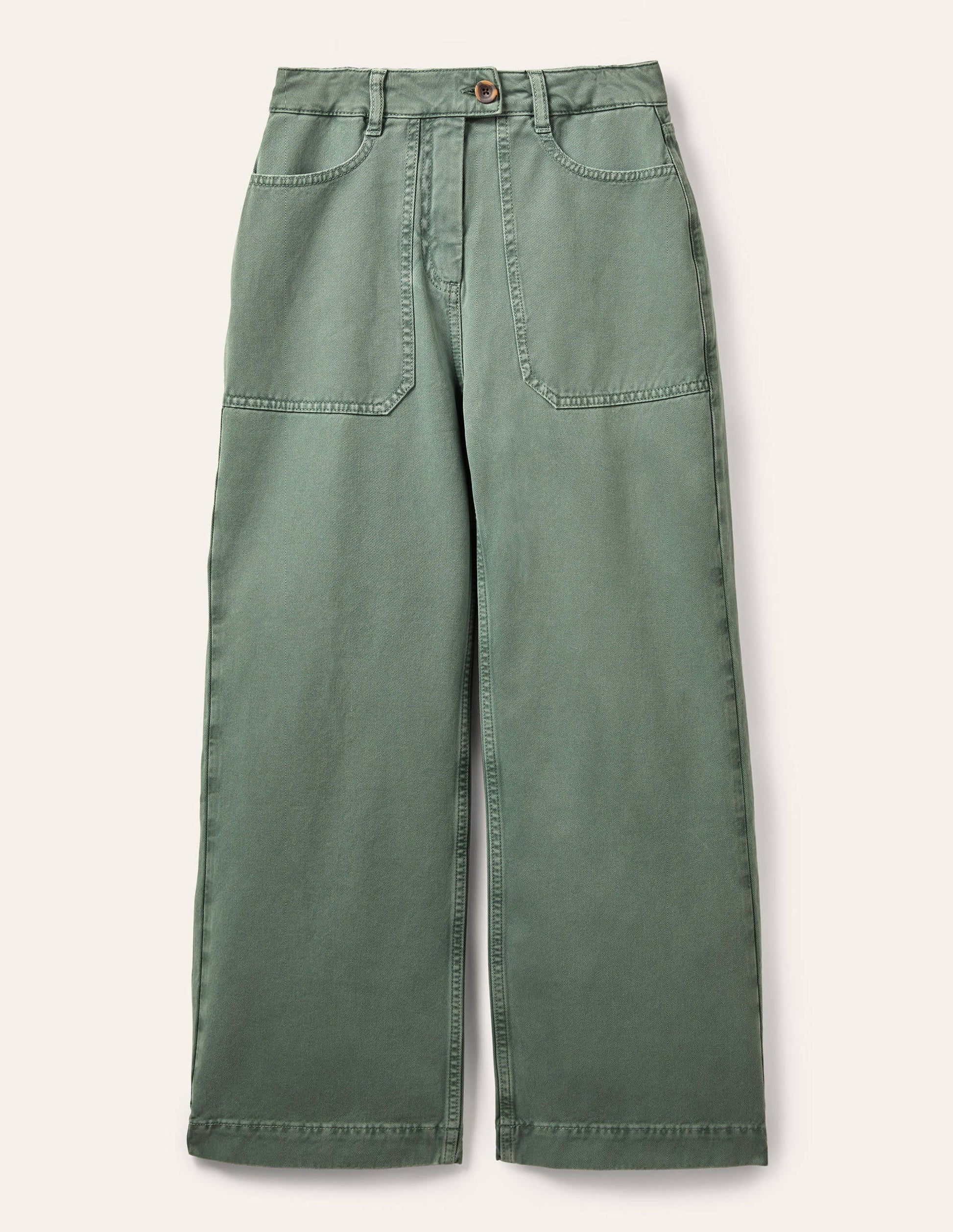 Wide Leg Cotton Twill Pants-Alder-5