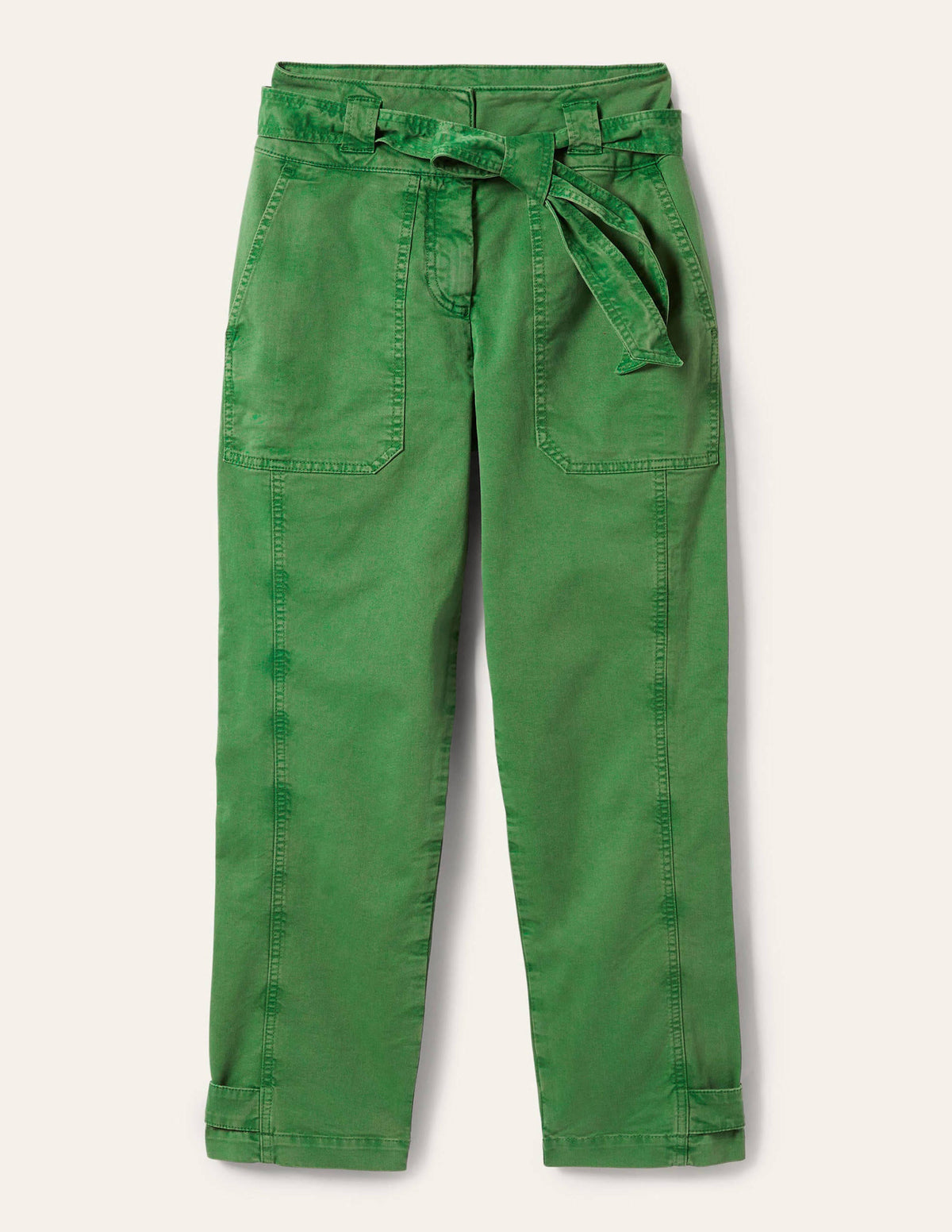 Cuff Strap Tie Pants-Sprout Green - Image 5