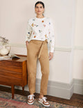 Cuff Strap Tie Pants-Ground Ginger