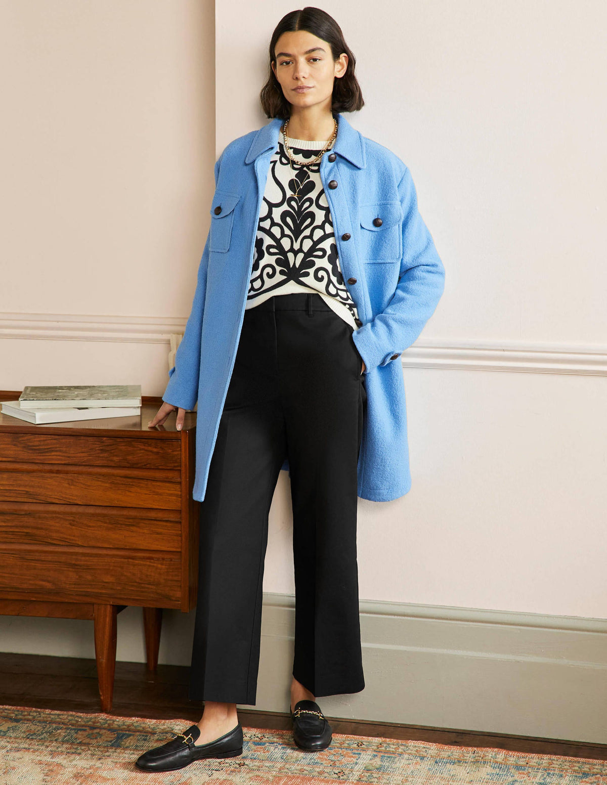 High Waisted Richmond Pants-Black - Image 1