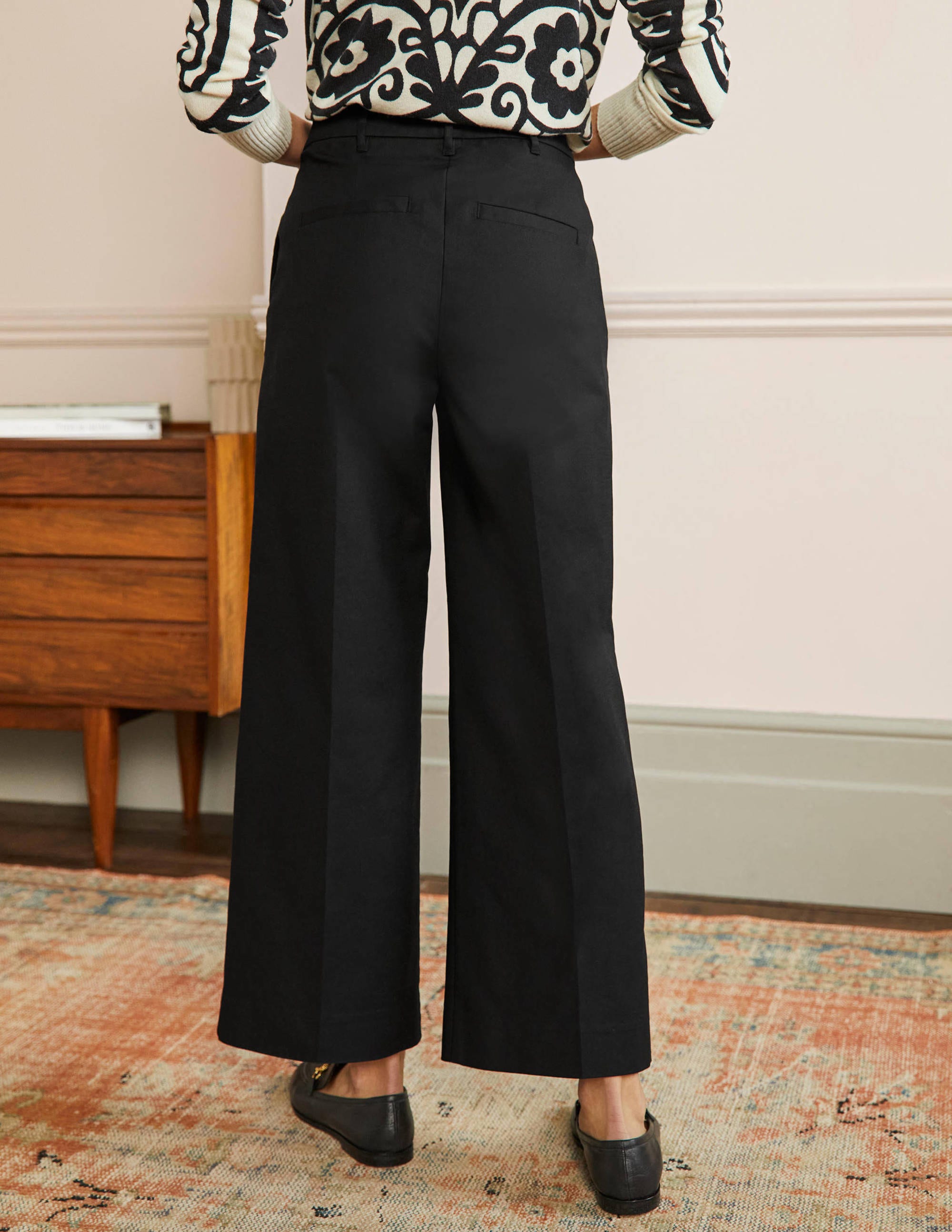 High Waisted Richmond Pants-Black - Image 3
