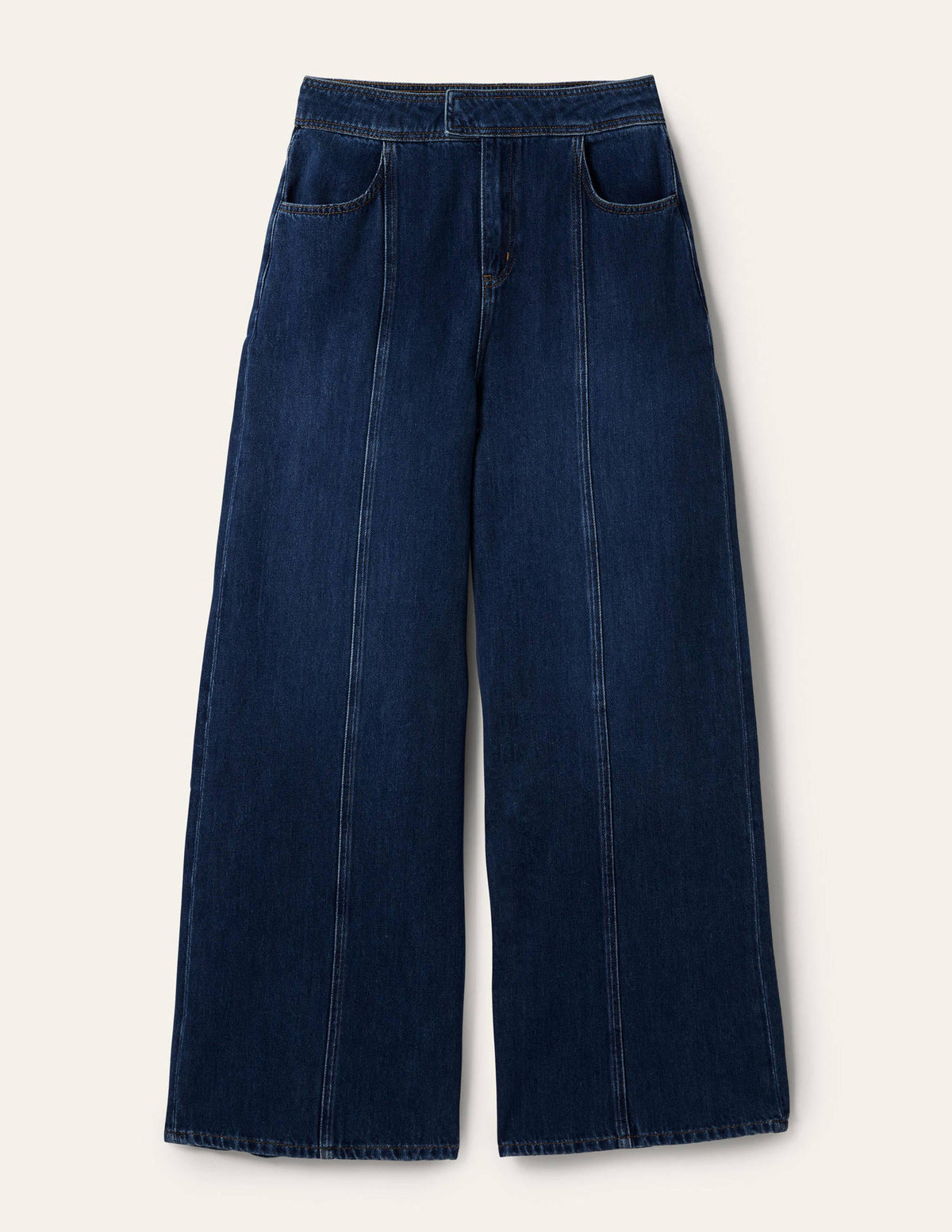 Wide Leg Seam Detail Jeans-Mid Vintage - Image 5