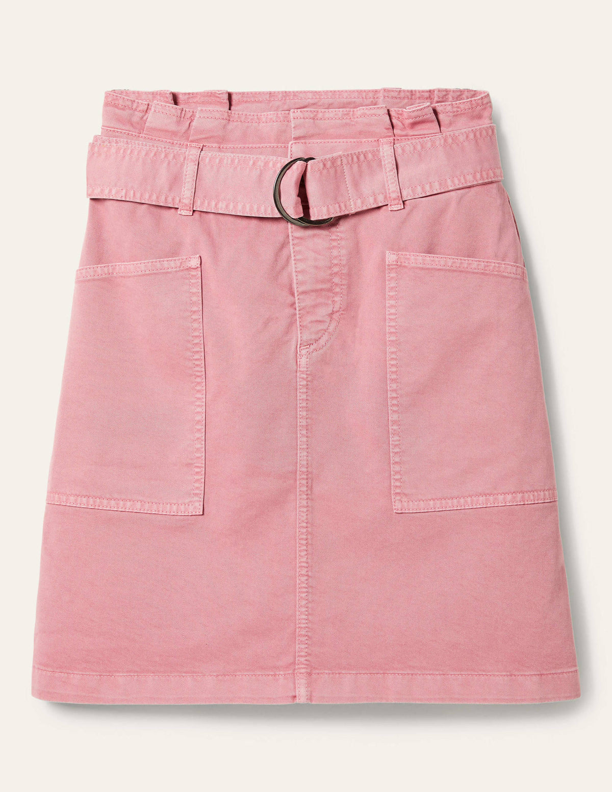 Paperbag Tie Skirt-Cherry Smoothie-5