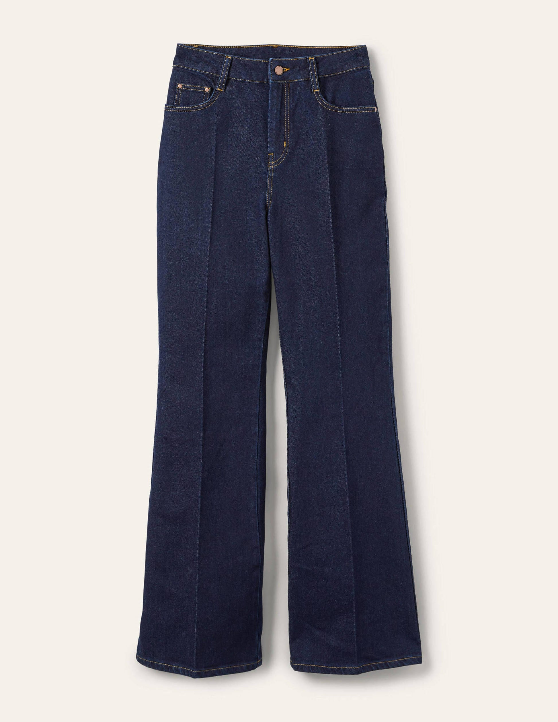High Waist Smart Flare-Indigo-5