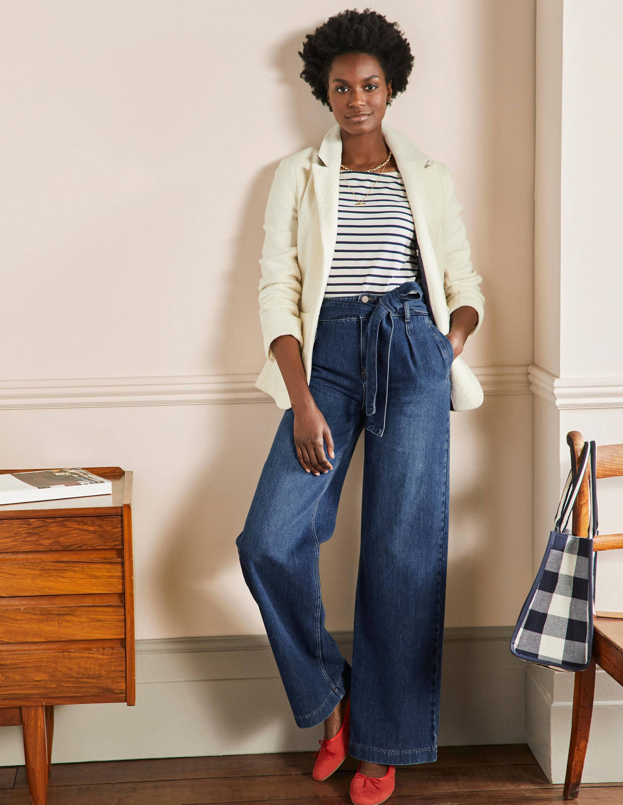 Wideleg Slouchy Jeans-Mid Vintage - Image 1