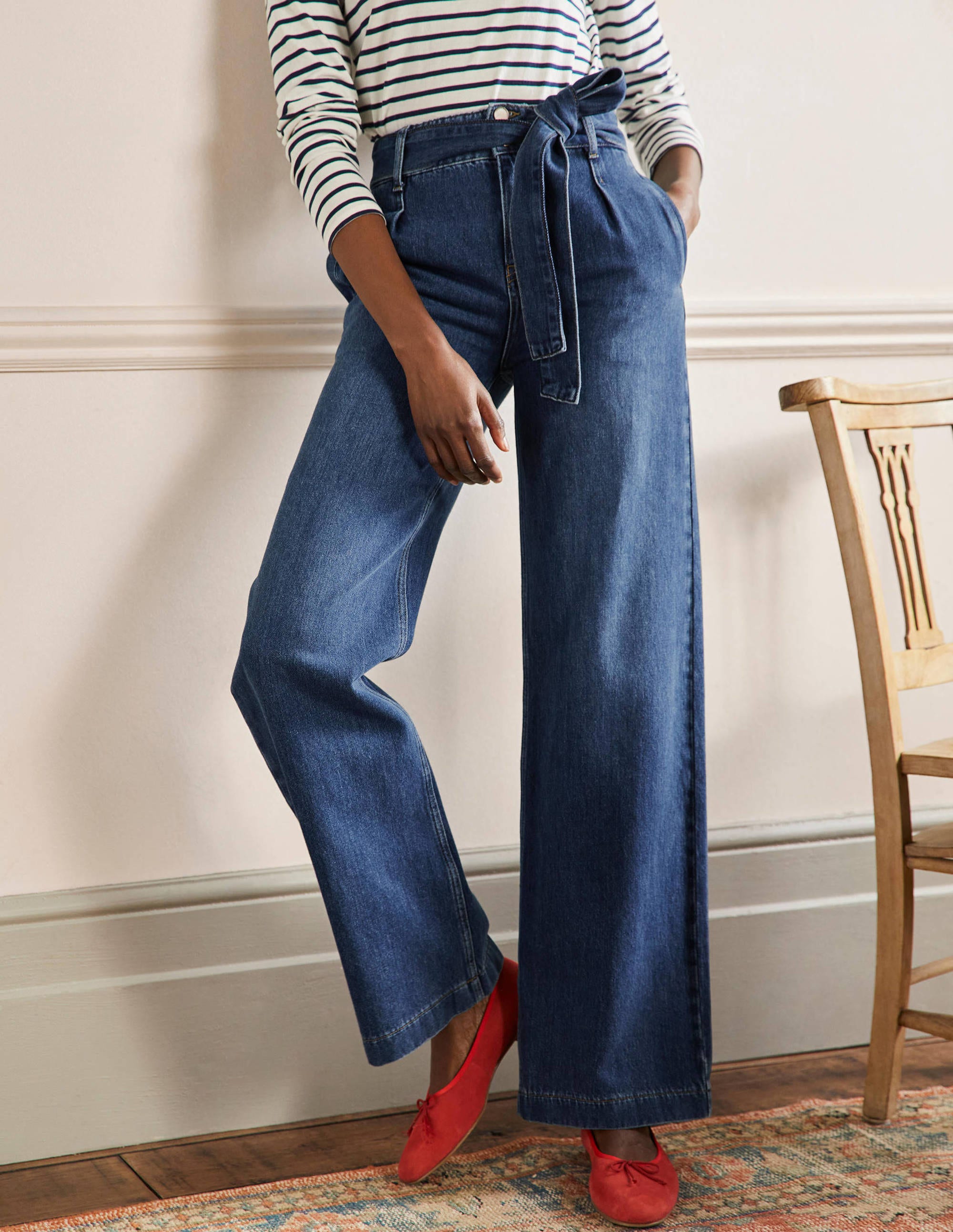 Wideleg Slouchy Jeans-Mid Vintage - Image 4